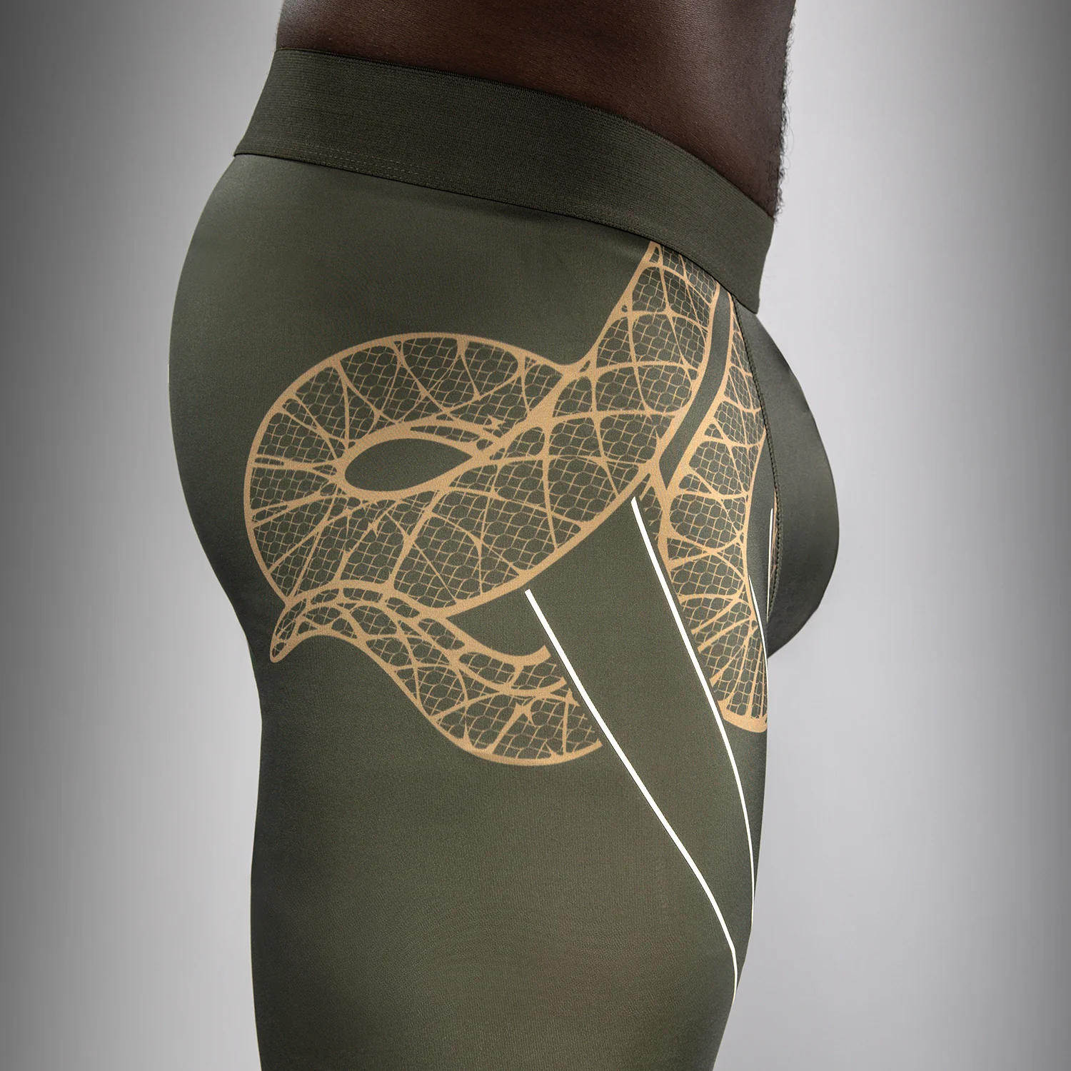 Venum Serpenti Spats – Khaki/Bronze/Ivory - Image 4