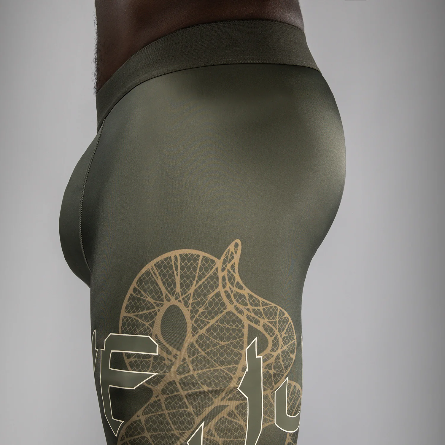 Venum Serpenti Spats – Khaki/Bronze/Ivory - Image 5