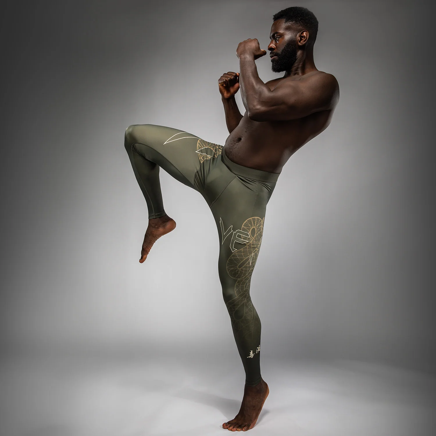 Venum Serpenti Spats – Khaki/Bronze/Ivory - Image 7