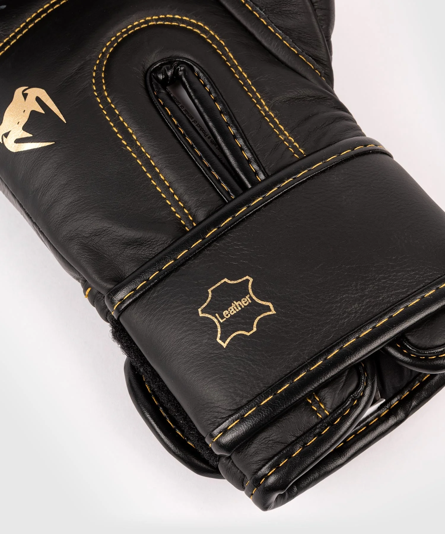 Venum Shield professionelle Boxhandschuhe - Klettverschluss - Schwarz/Schwarz-Gold - Image 5