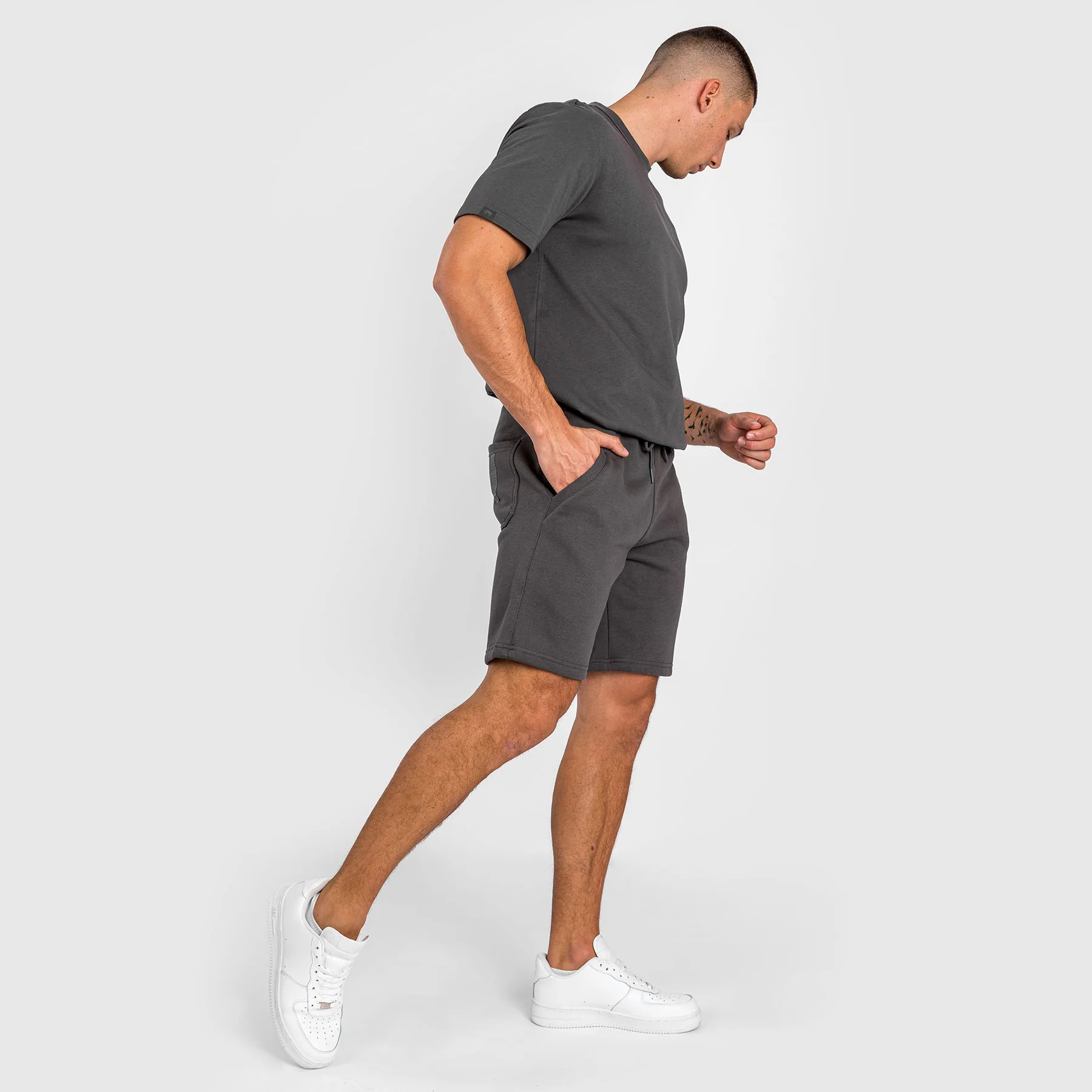 Venum Silent Power Baumwoll-Short - Grau - Image 2