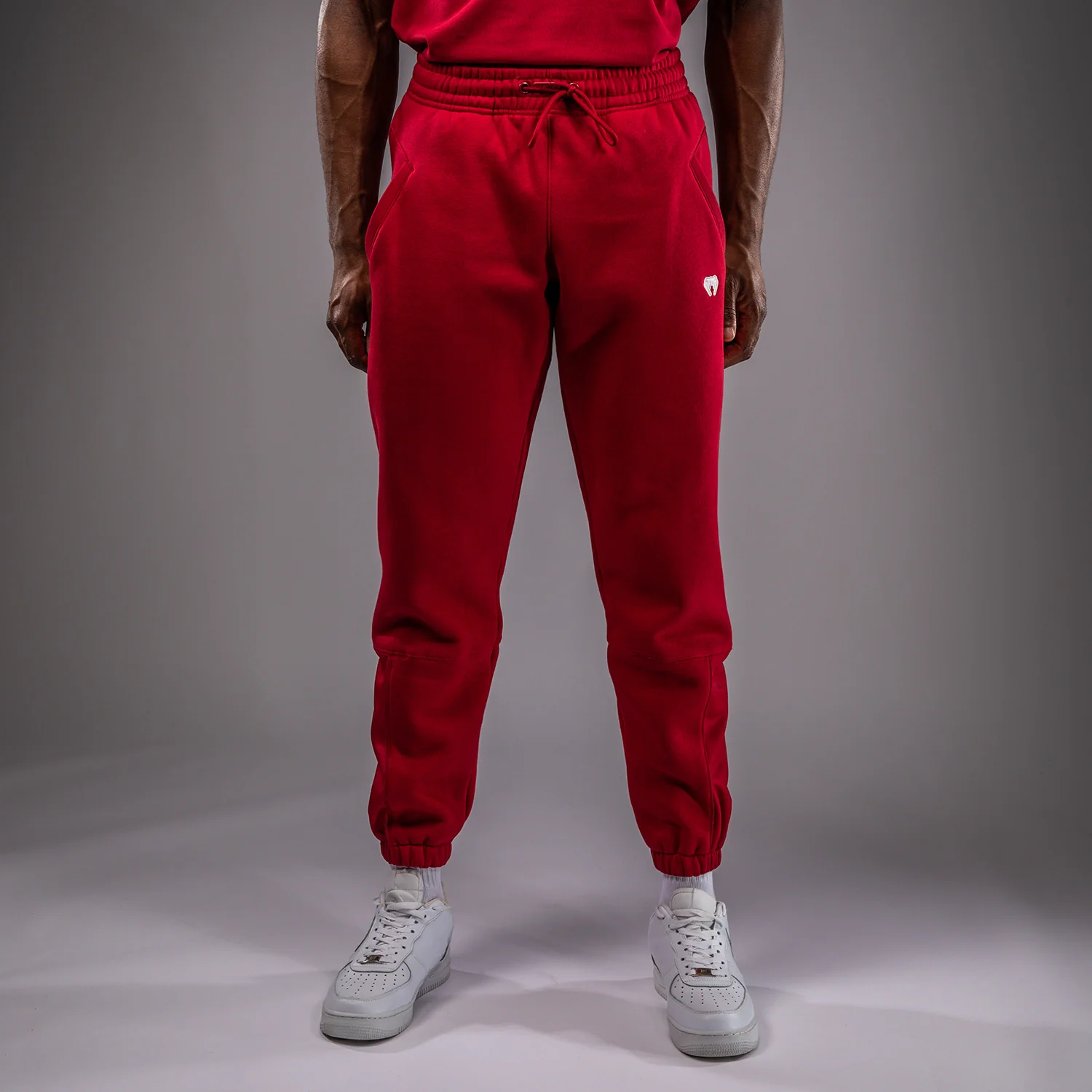 Venum Silent Power Jogginghose - Cherry Red - Image 3