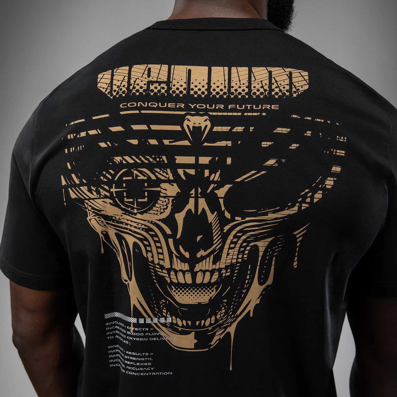 Venum Invader T-Shirt - Schwarz/Sand - Image 5