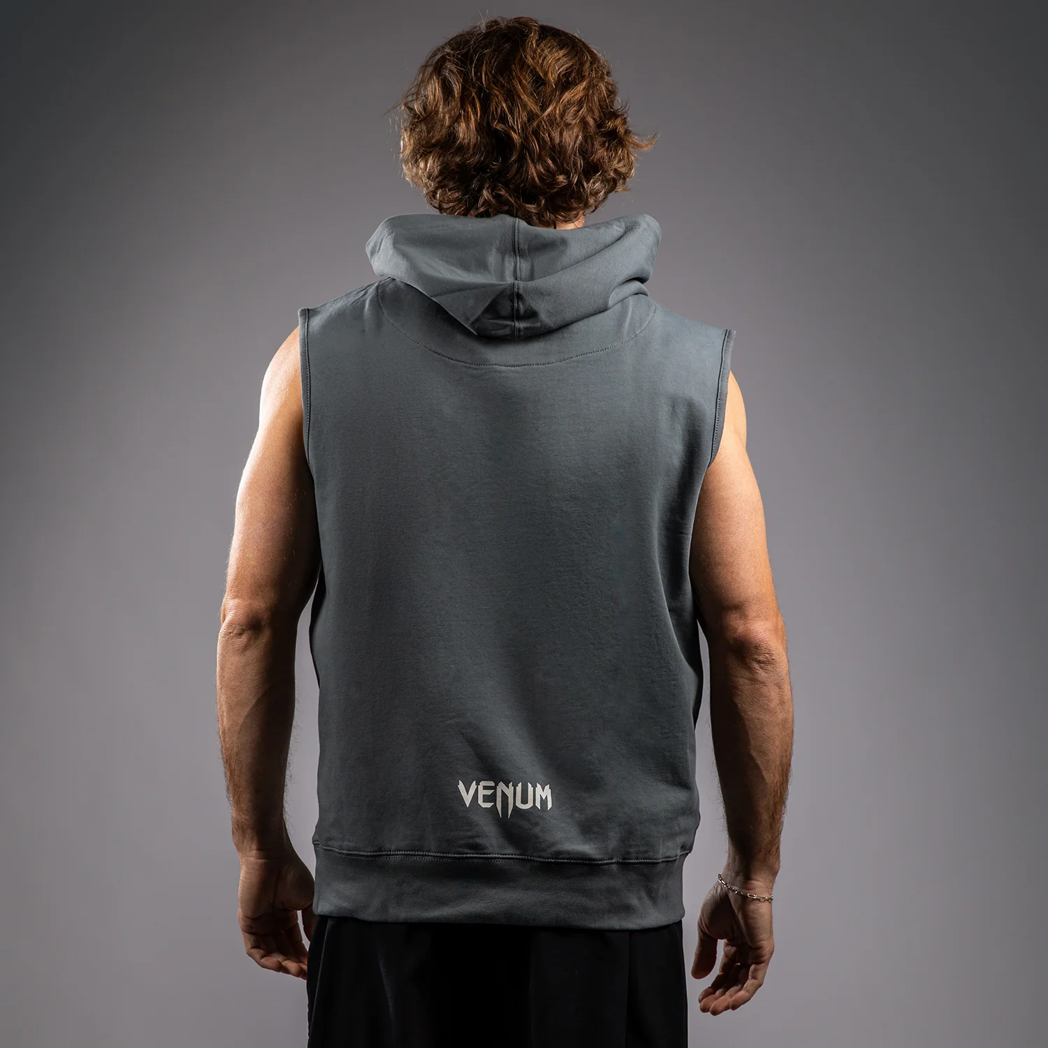 Venum Sparring Ärmelloser Hoodie - Sturmgrau - Image 3