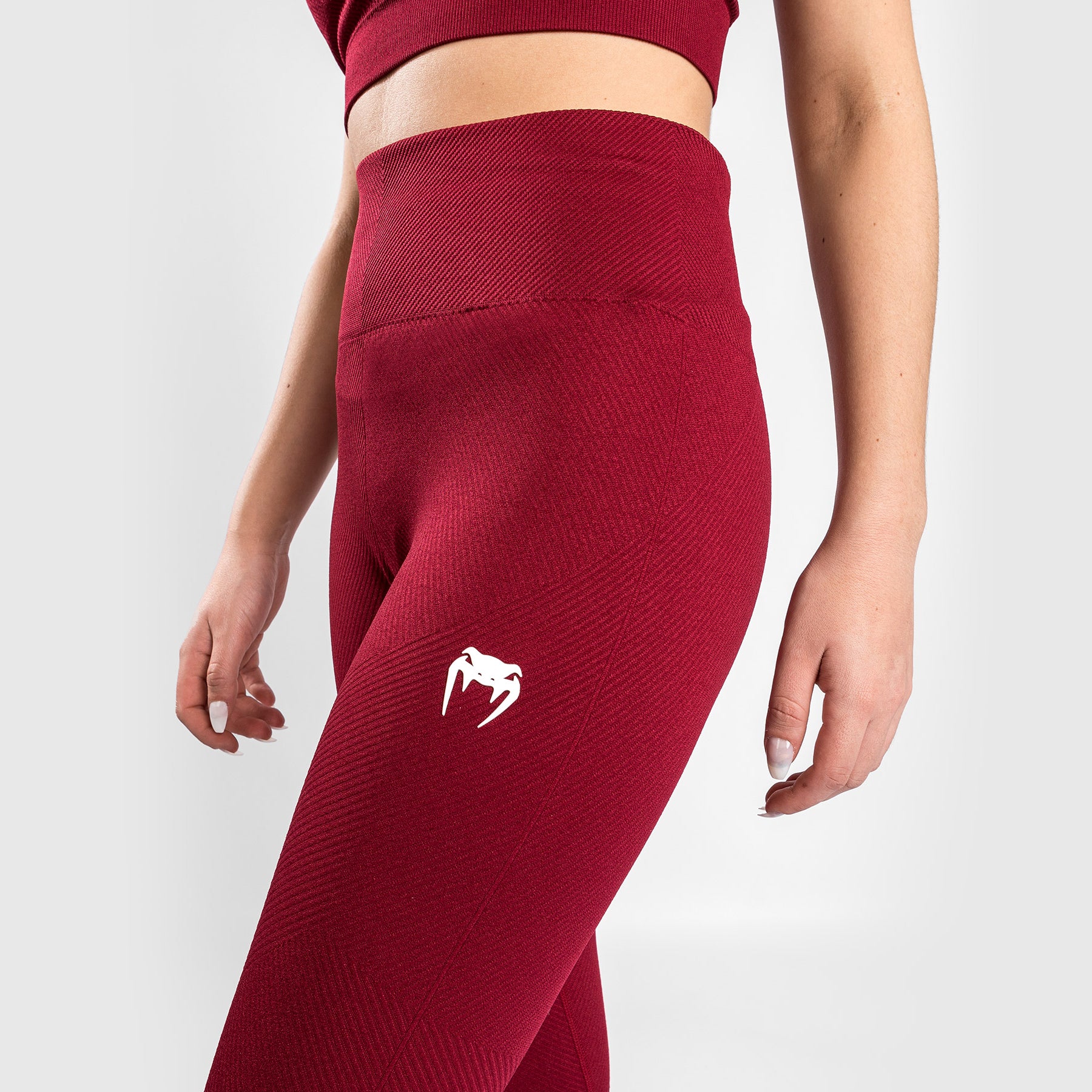 Venum Sparring Seamless Leggings ⅞ - Bordeaux - Image 5