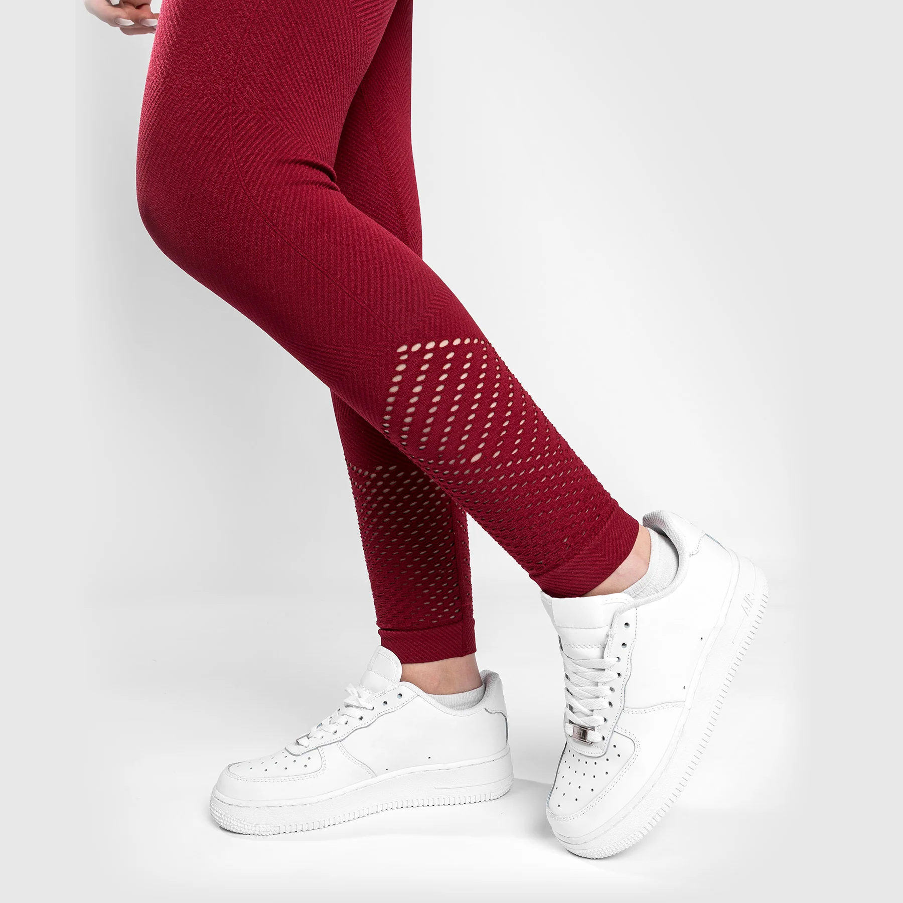Venum Sparring Seamless Leggings ⅞ - Bordeaux - Image 6