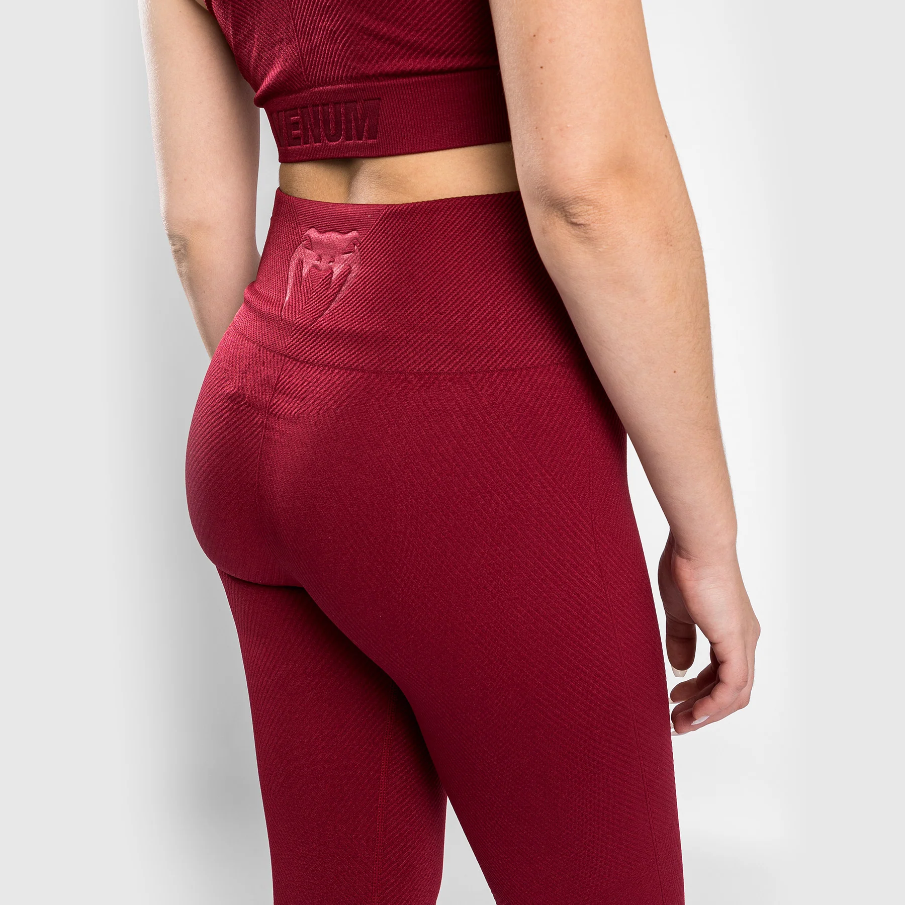 Venum Sparring Seamless Leggings ⅞ - Bordeaux - Image 7