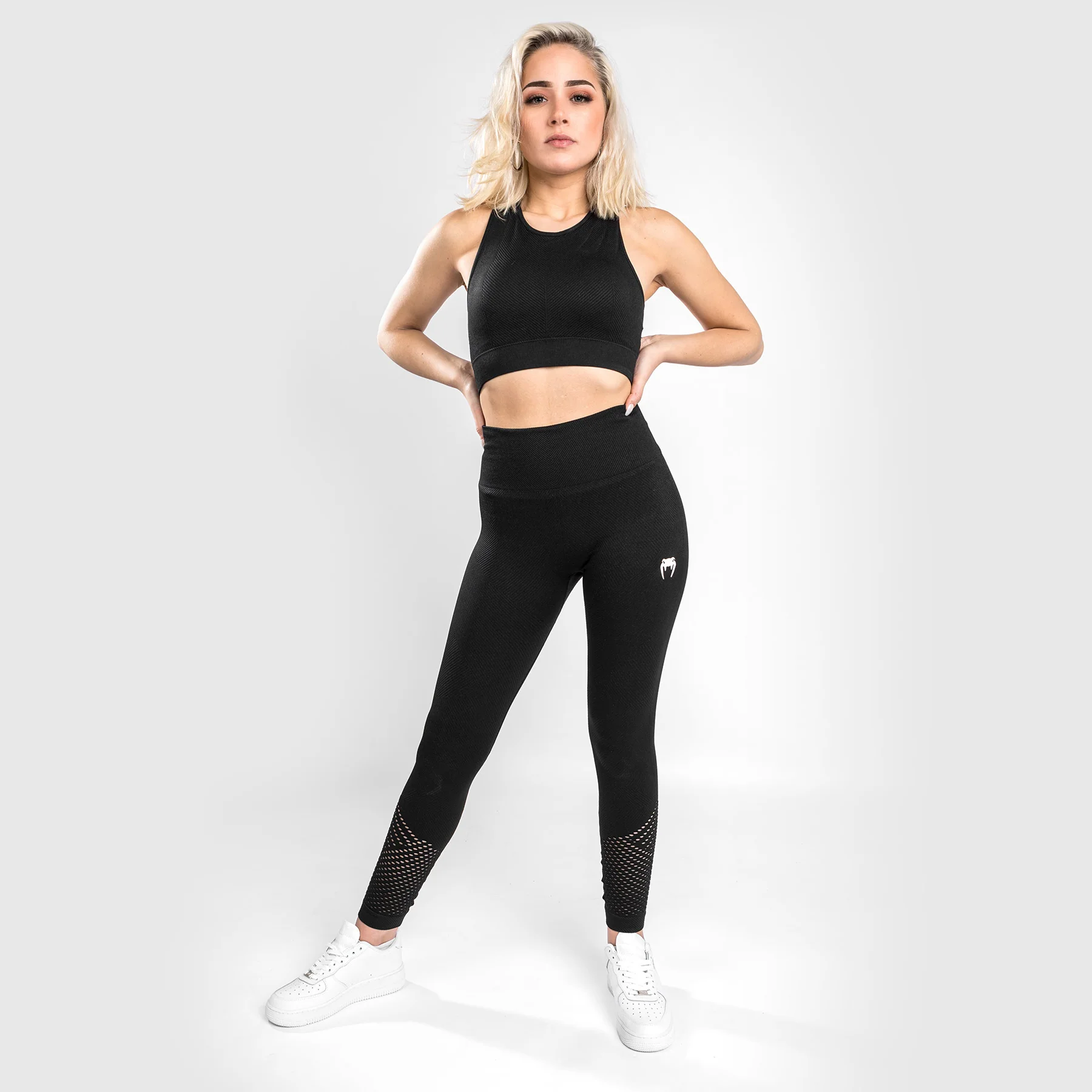 Venum Sparring Seamless Leggings ⅞ - Schwarz - Image 3