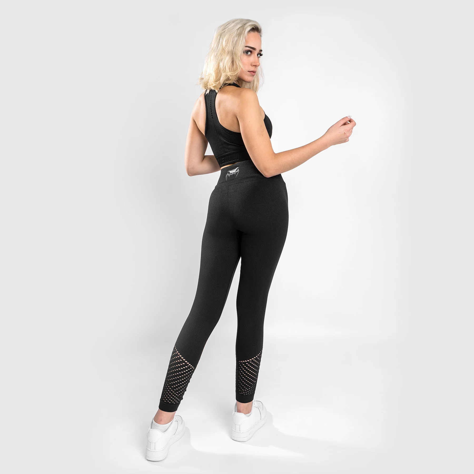 Venum Sparring Seamless Leggings ⅞ - Schwarz - Image 4