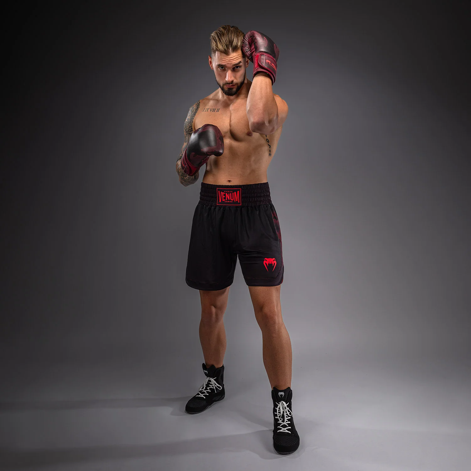 Venum Spectre Boxshorts – Schwarz/Rot - Image 2