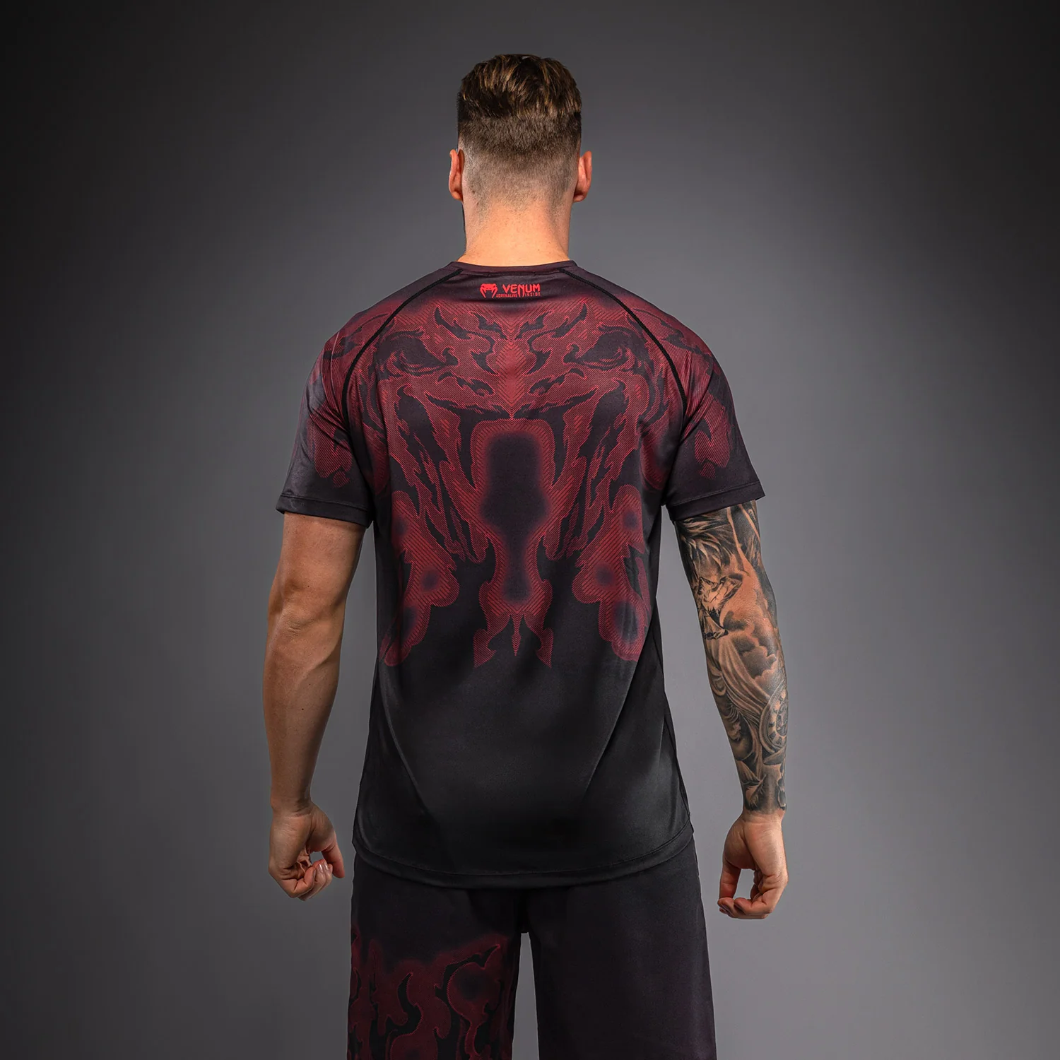 Venum Spectre Dry Tech T-Shirt – Schwarz/Rot - Image 5