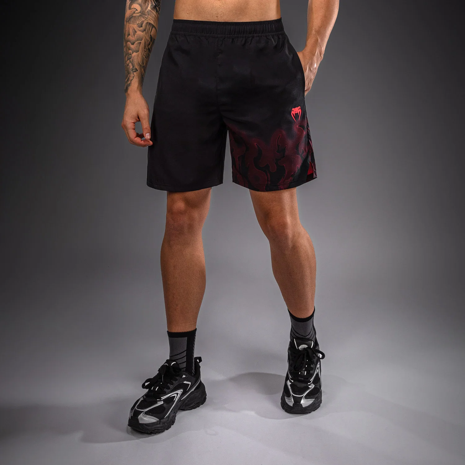Venum Spectre Trainingsshorts – Schwarz/Rot