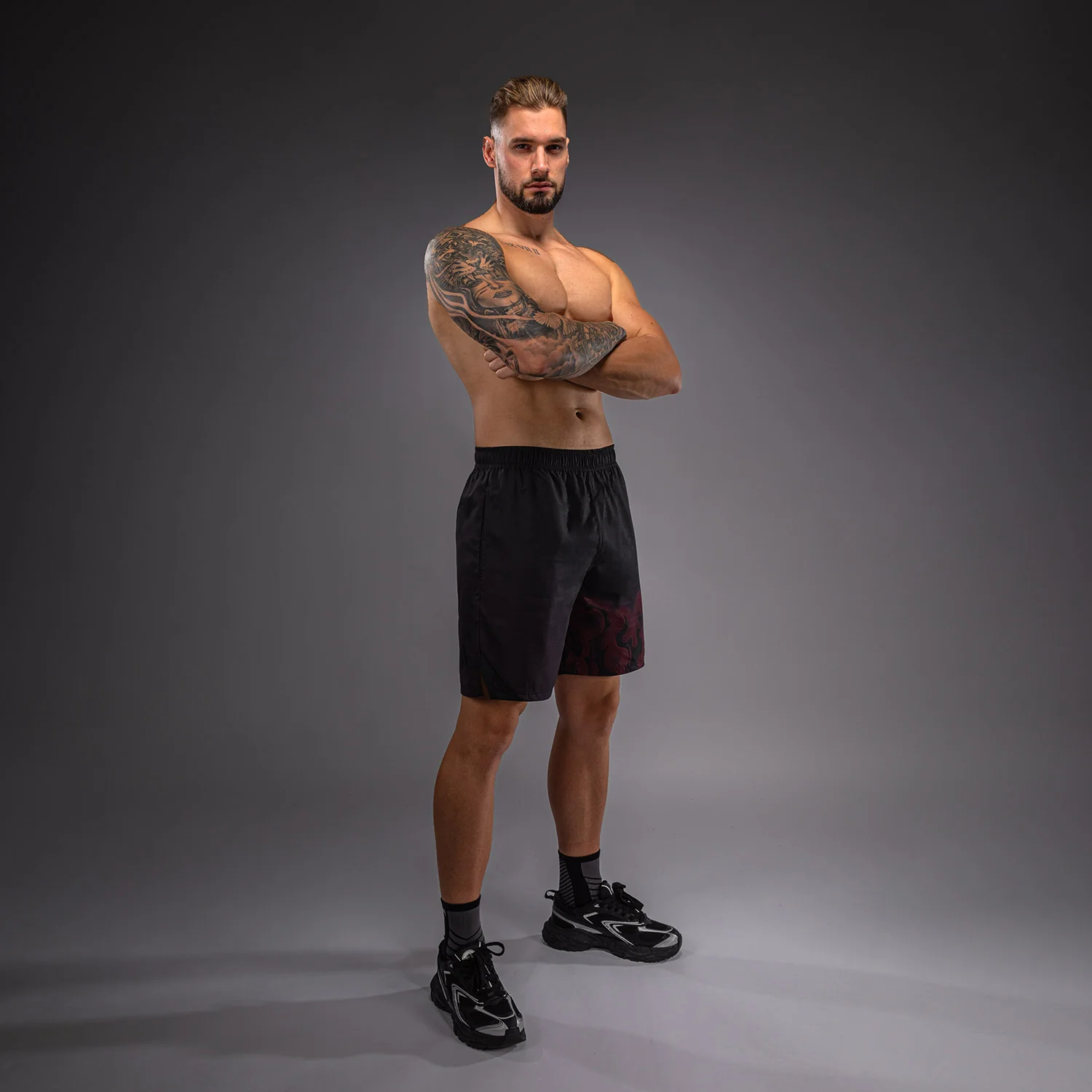 Venum Spectre Trainingsshorts – Schwarz/Rot - Image 3