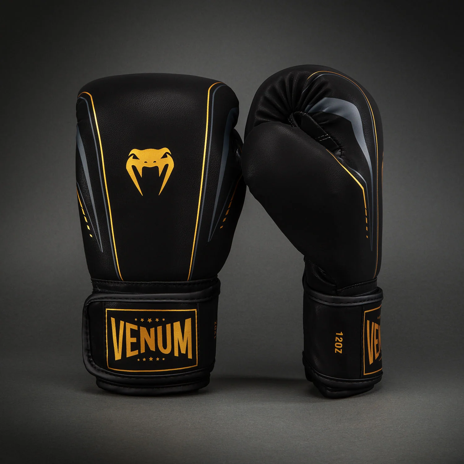 Venum Streamline Boxhandschuhe – Schwarz/Gold - Image 2
