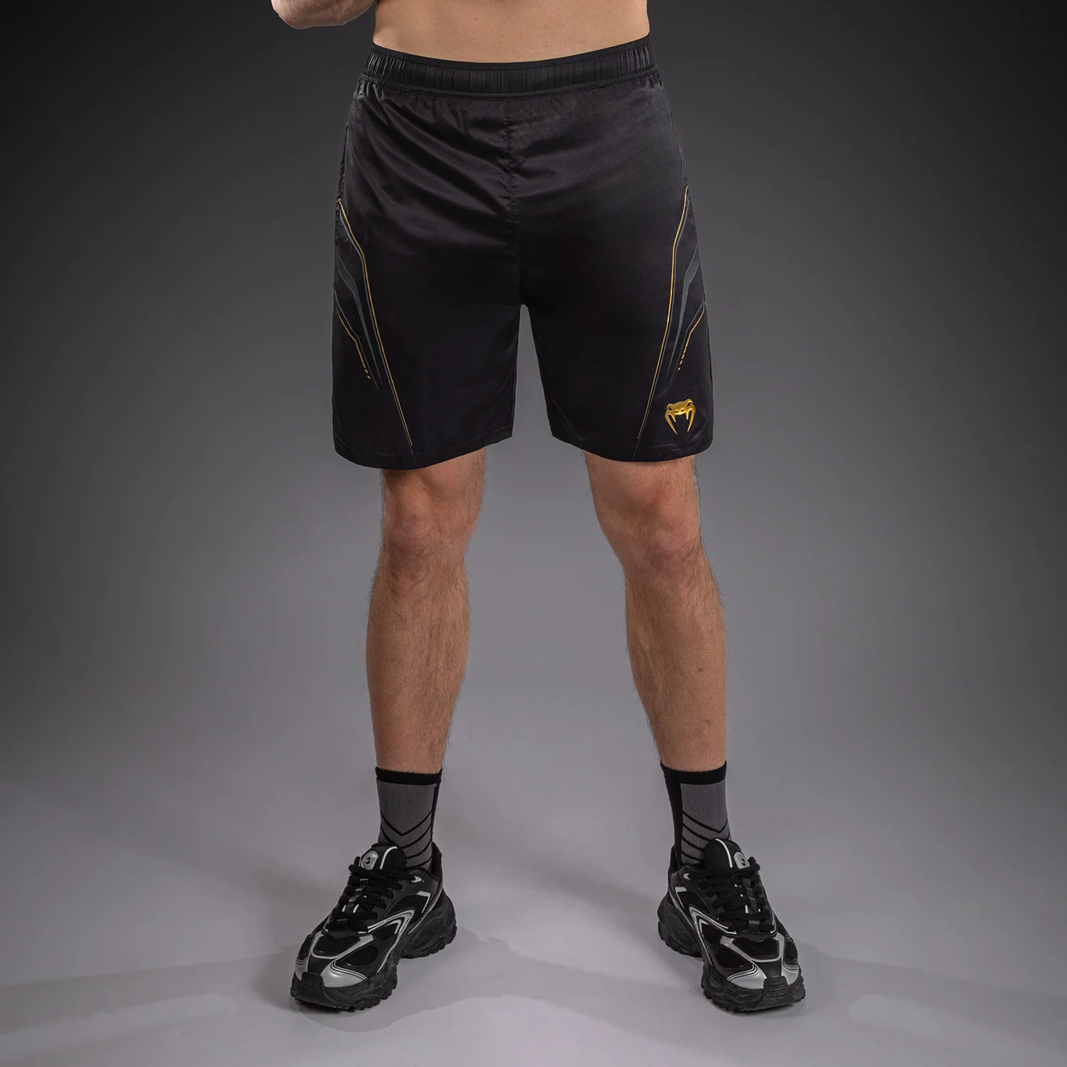 Venum Streamline Trainingsshorts – Schwarz/Gold
