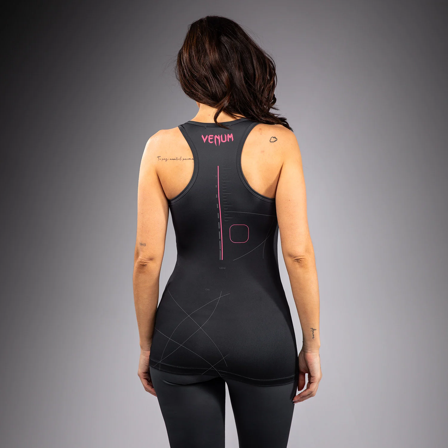 Venum Tactical XT Damen Tank Top - Schwarz/Sturmgrau - Image 3