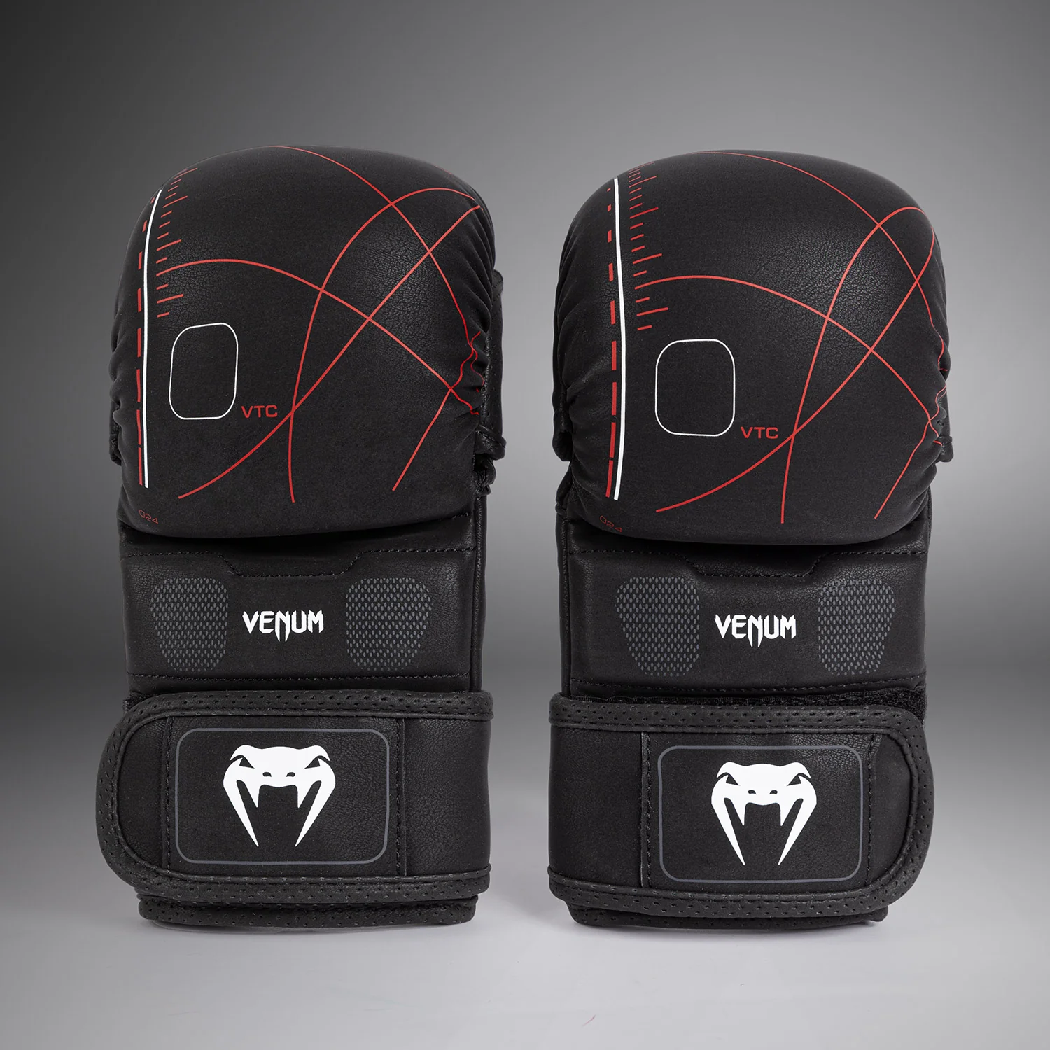 Venum Tactical XT MMA Sparring Handschuhe - Schwarz/Feuerrot - Image 2