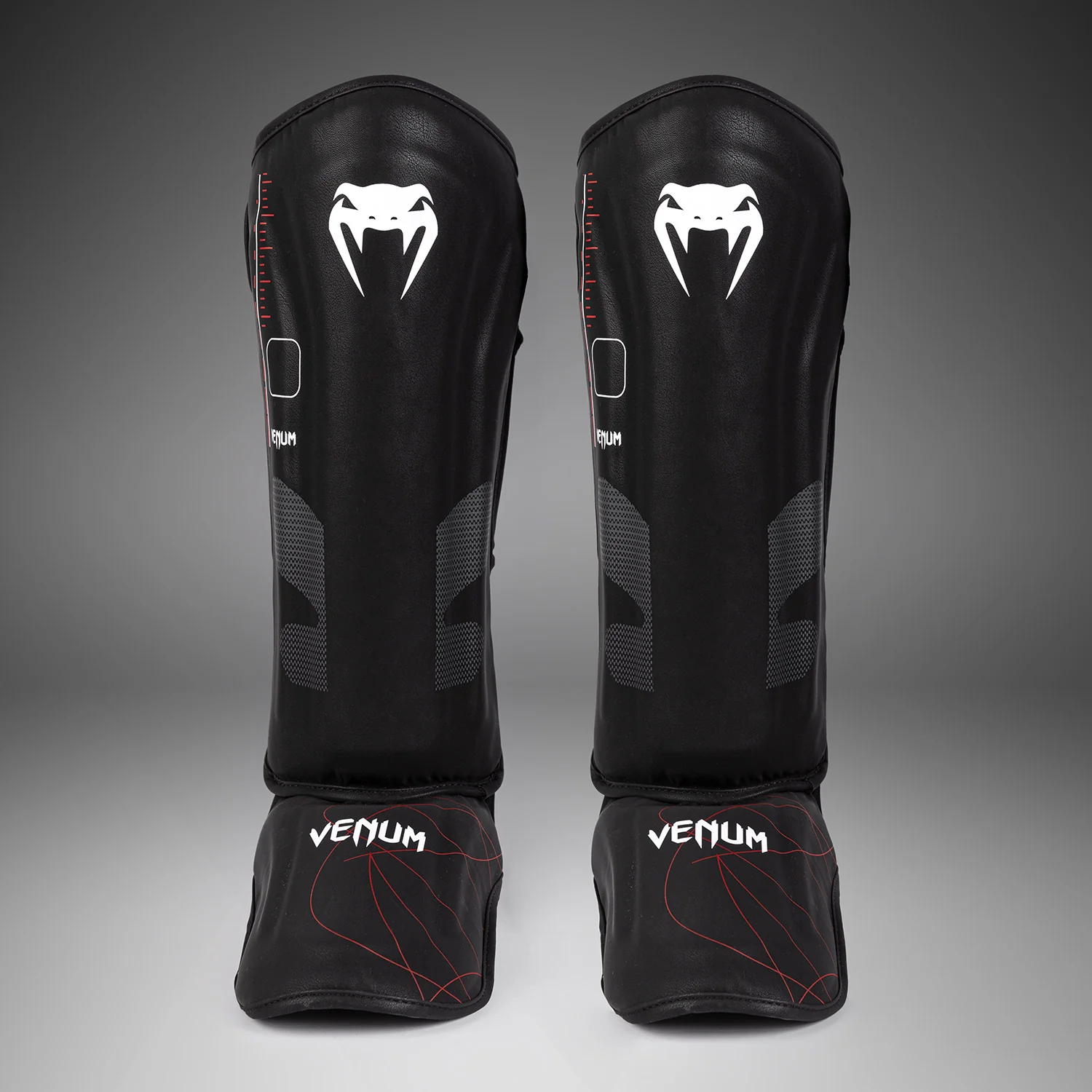 Venum Tactical XT Schienbeinschoner - Schwarz/Feuerrot