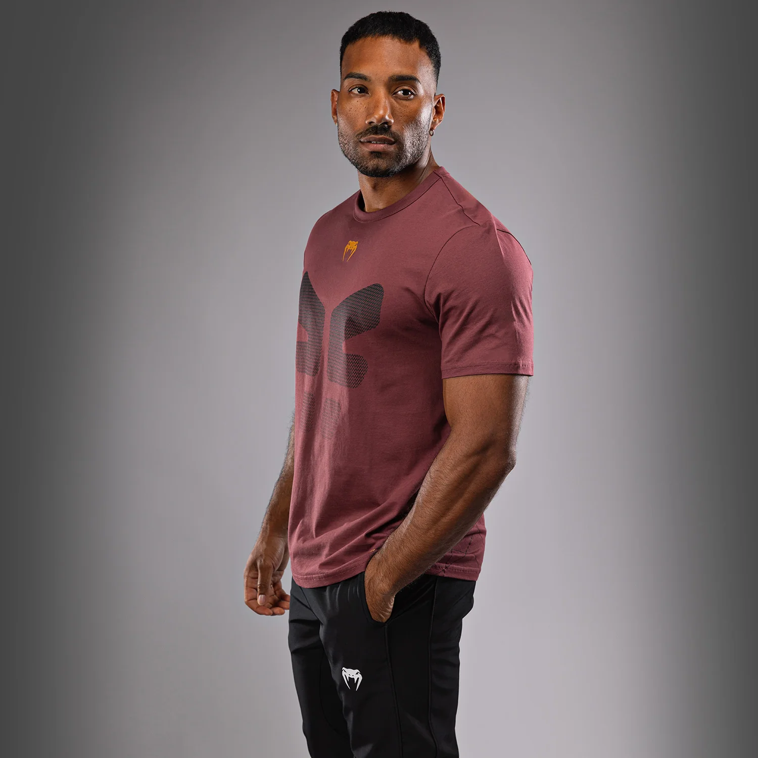 Venum Tactical XT T-Shirt - Schwarz/Burgund/Gold - Image 2