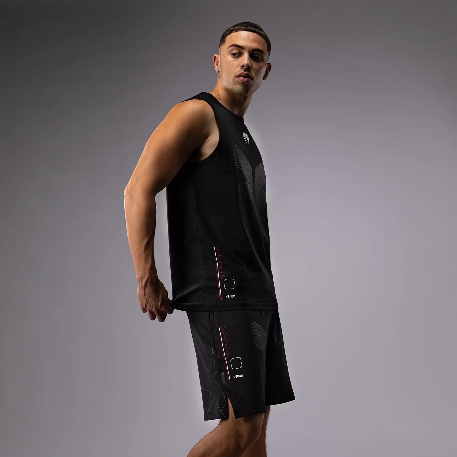 Venum Tactical XT Tank Top - Schwarz/Feuerrot - Image 5