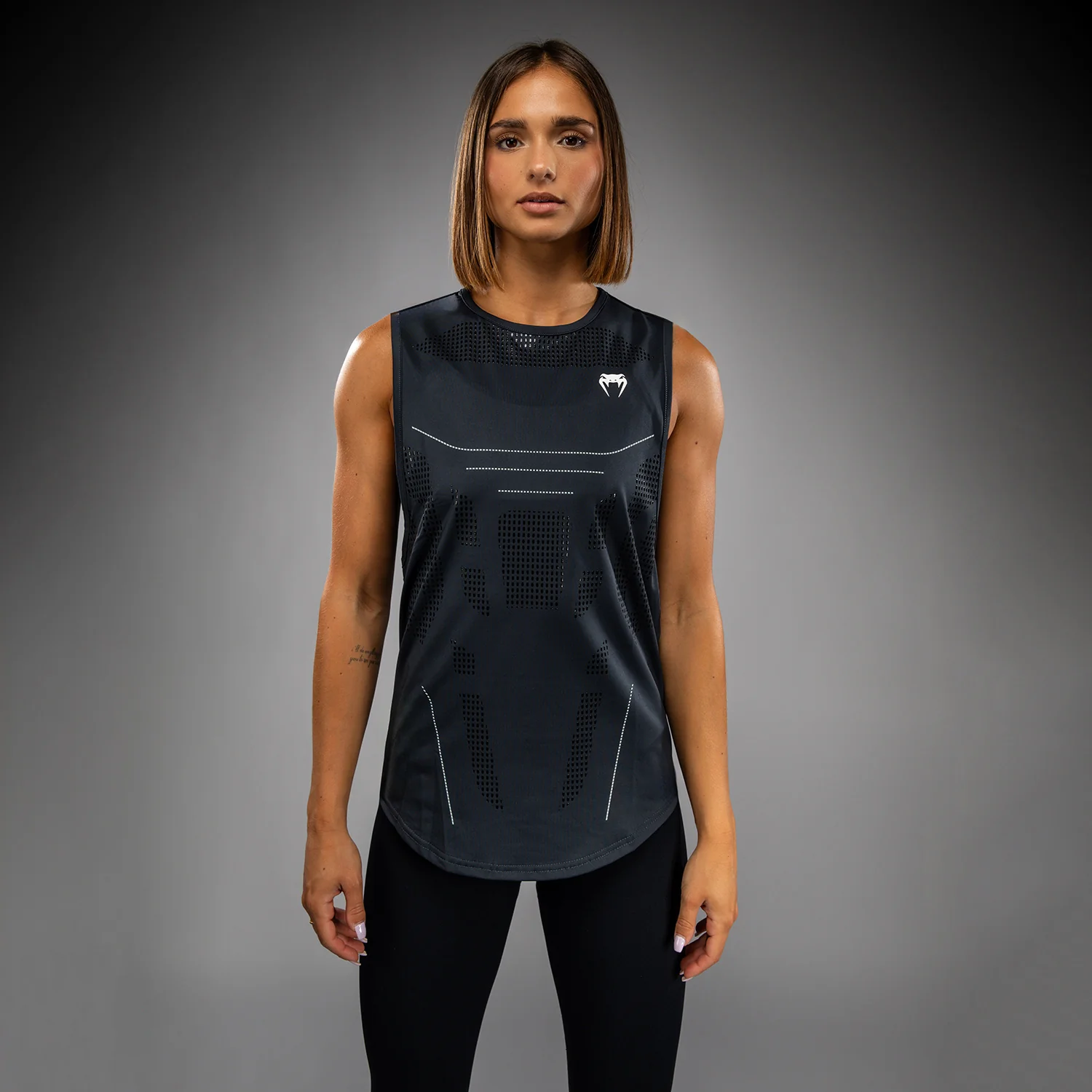Venum Technical 3.0 Damen Dry Tech Tank Top - Grigio tempesta