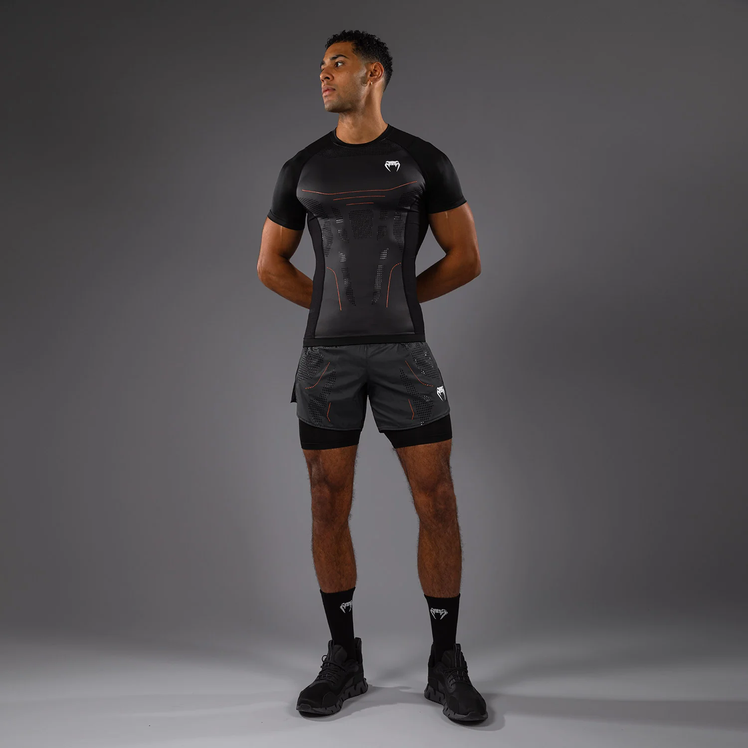 Venum Technical 3.0 Kurzarm Rashguard - Graphit - Image 4