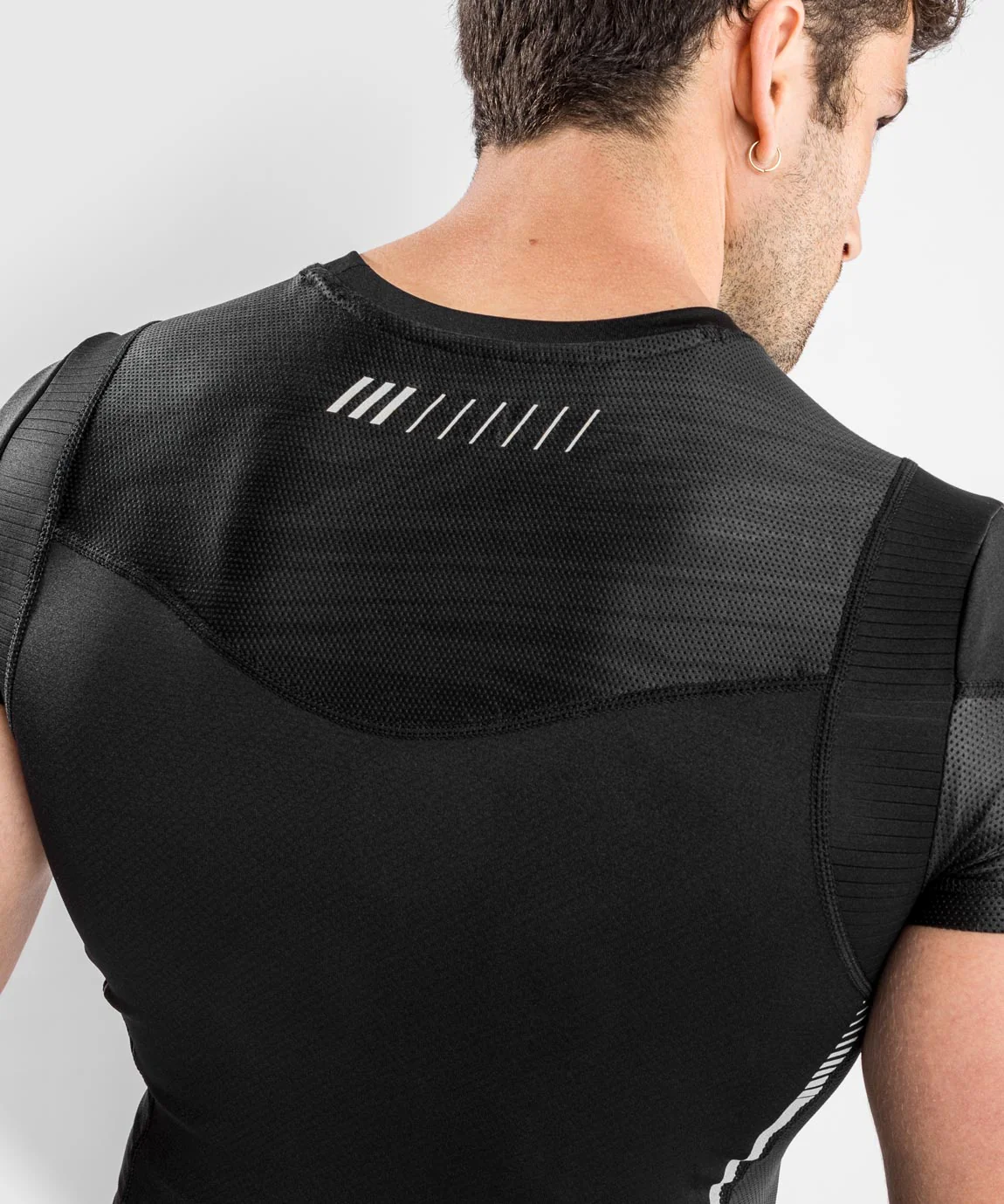 Venum Tempest 2.0 Kompressionsshirt (Kurzarm) : Schwarz / Grau - Image 5