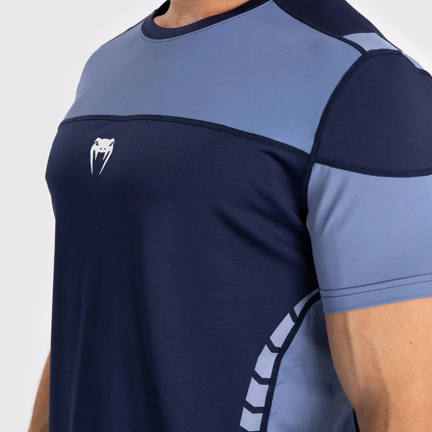 Venum Tempest Herren Dry-Tech T-Shirt - Marineblau/Blau - Image 4
