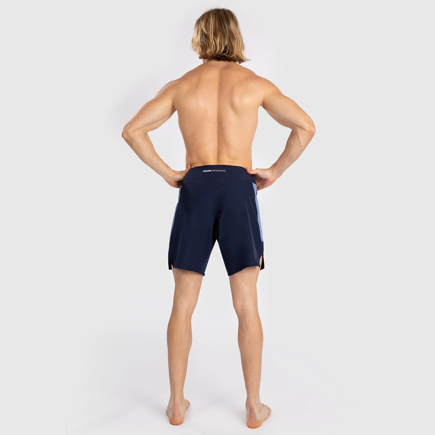 Venum Tempest Herren Kampfshorts - Marineblau/Blau - Image 3
