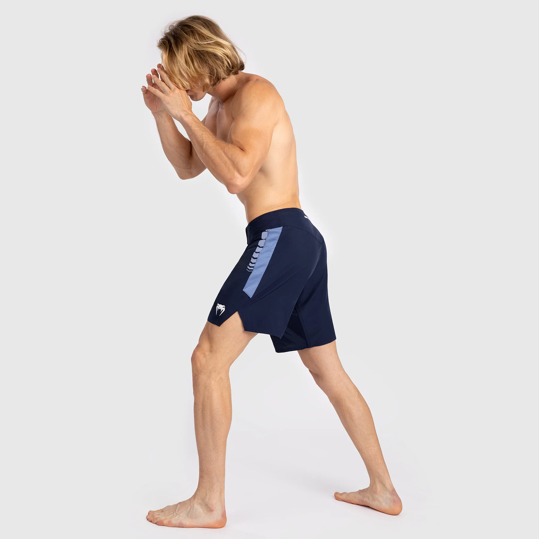 Venum Tempest Herren Kampfshorts - Marineblau/Blau - Image 7