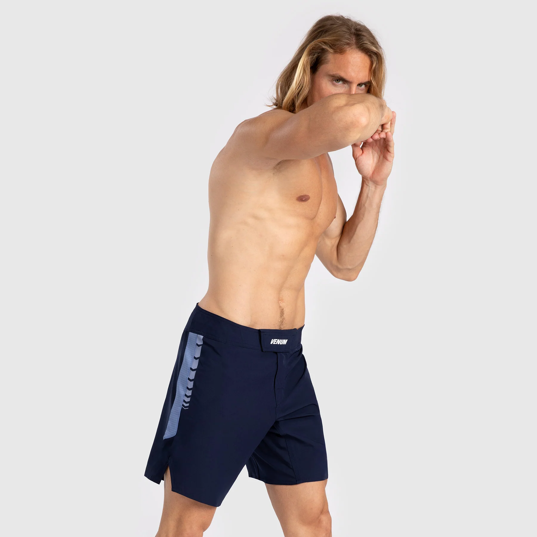 Venum Tempest Herren Kampfshorts - Marineblau/Blau - Image 8
