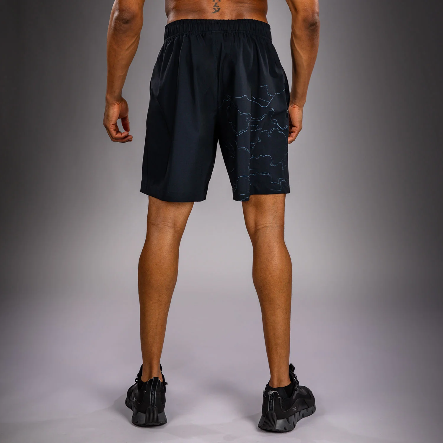 Venum Thunder Dragon Trainingsshorts – Schwarz/Grau/Kupfer - Image 4