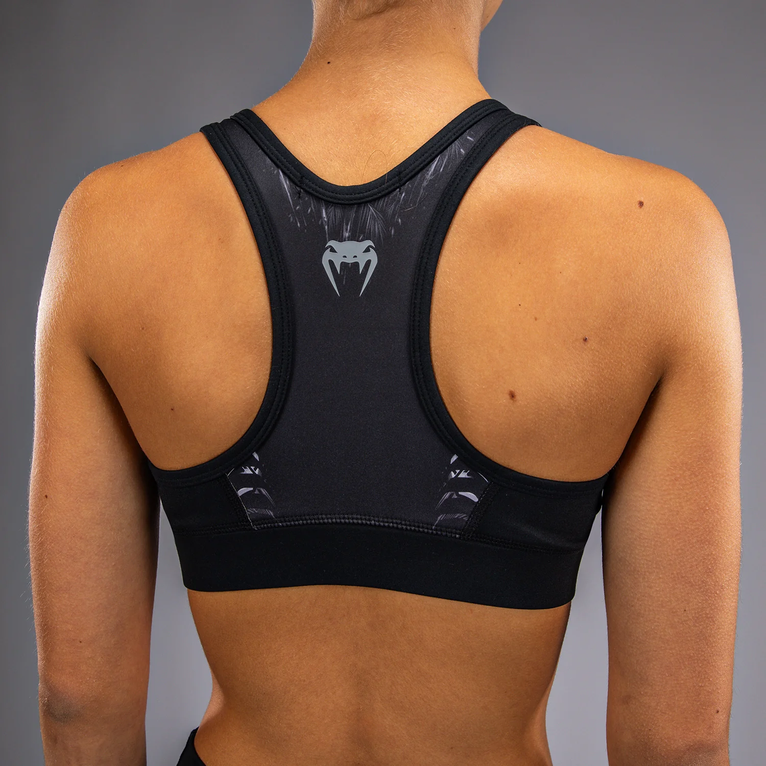 Venum Tiger Damen Sport-Bh - Schwarz/Silber - Image 4