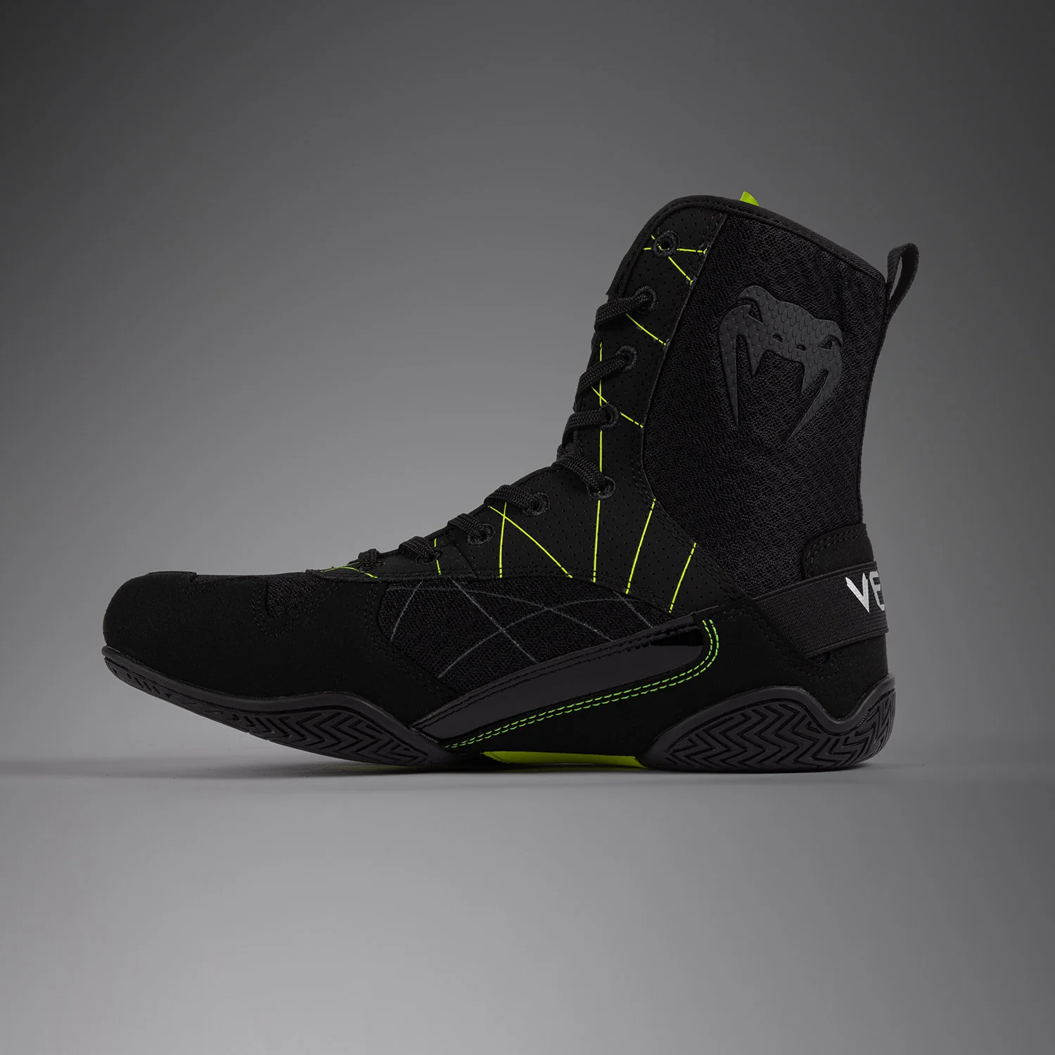 Venum Training Camp 4.0 Elite Boxing Schuhe - Schwarz/Neon Grün - Image 3