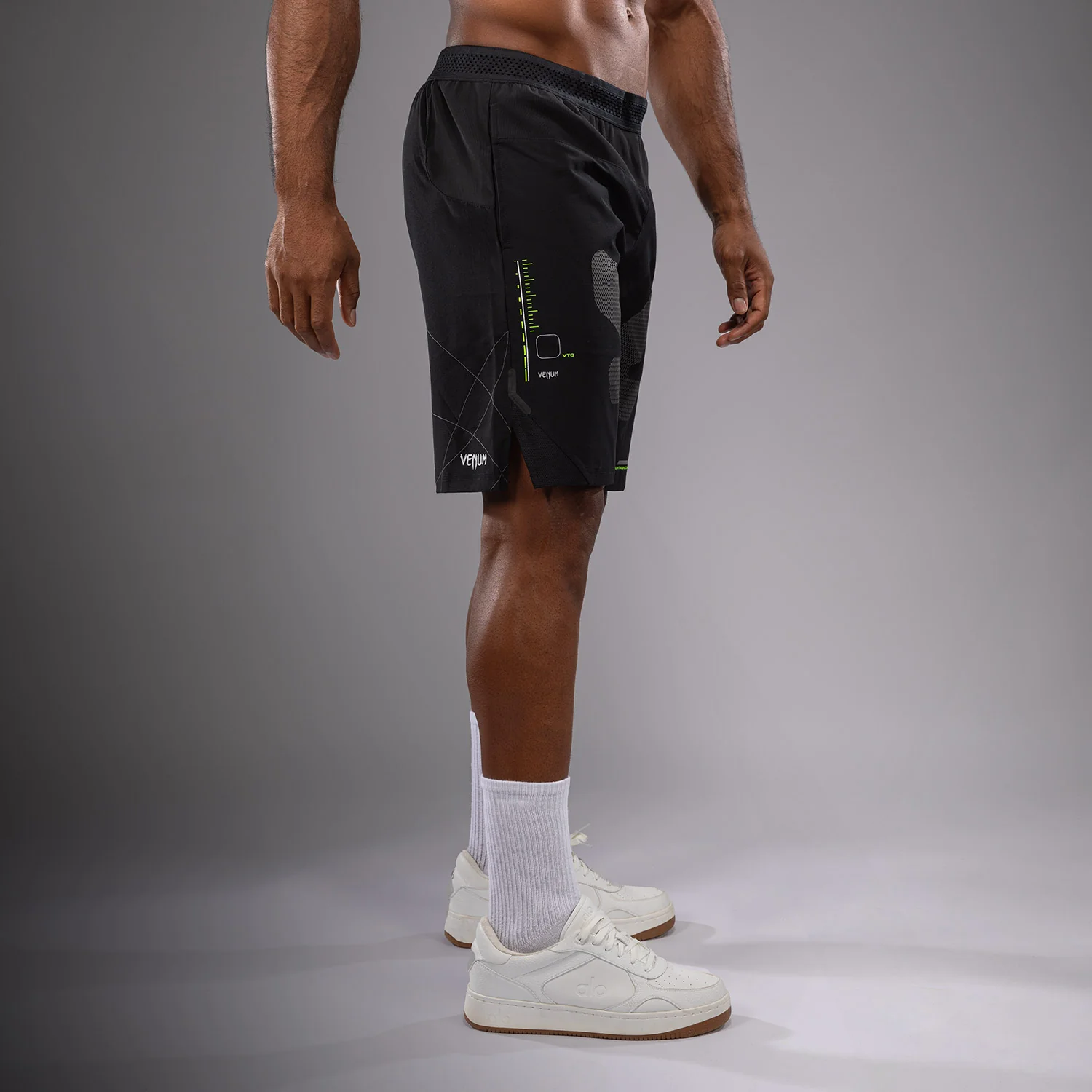 Venum Training Camp 4.0 Trainingsshorts - Schwarz/Neongrün - Image 4