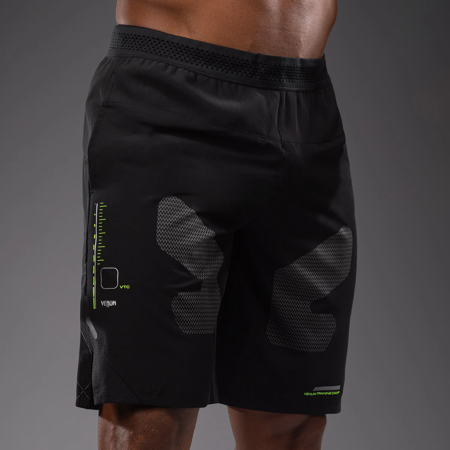 Venum Training Camp 4.0 Trainingsshorts - Schwarz/Neongrün - Image 5