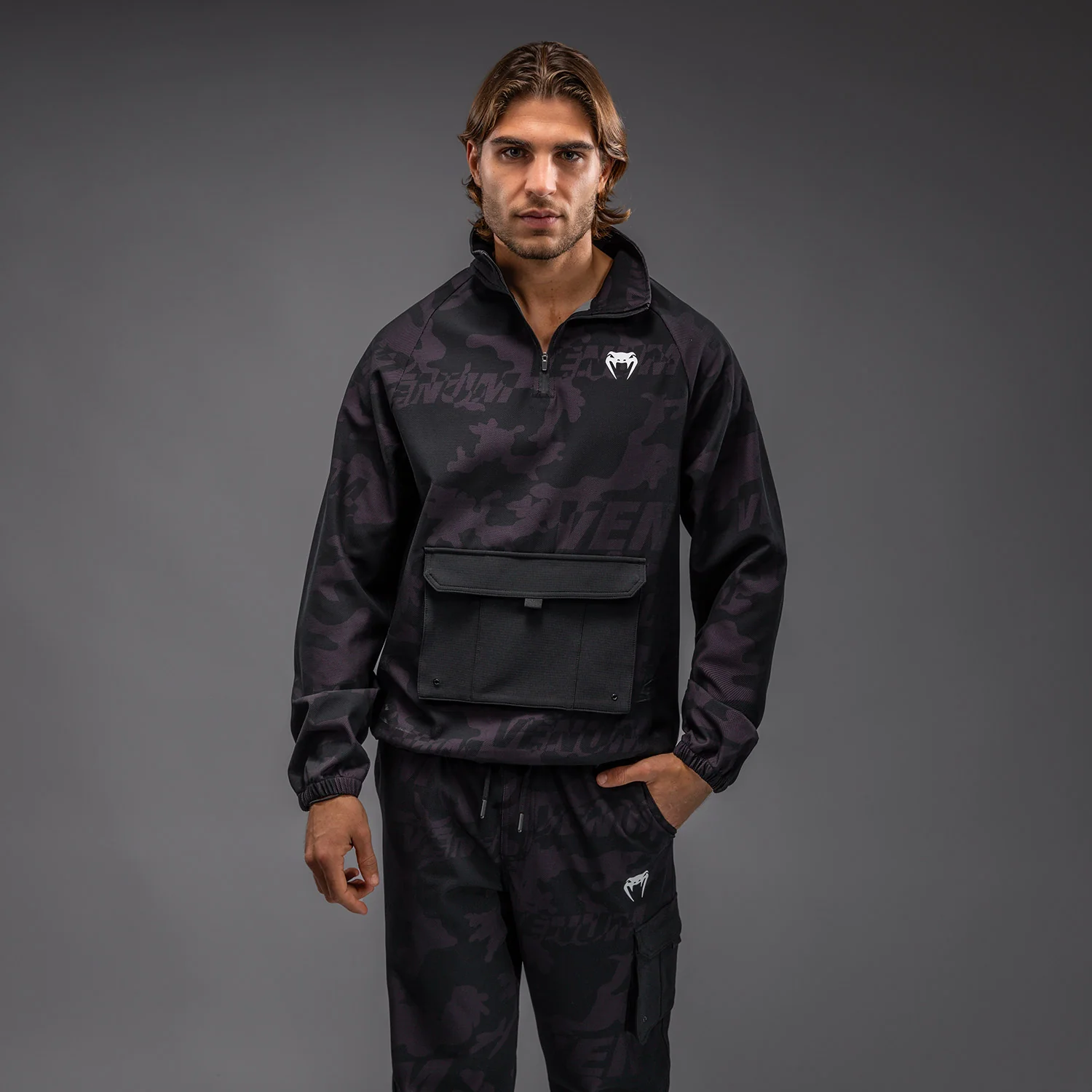 Venum Trooper Herren Trainingsanzug Jacke - Schwarz/Lila