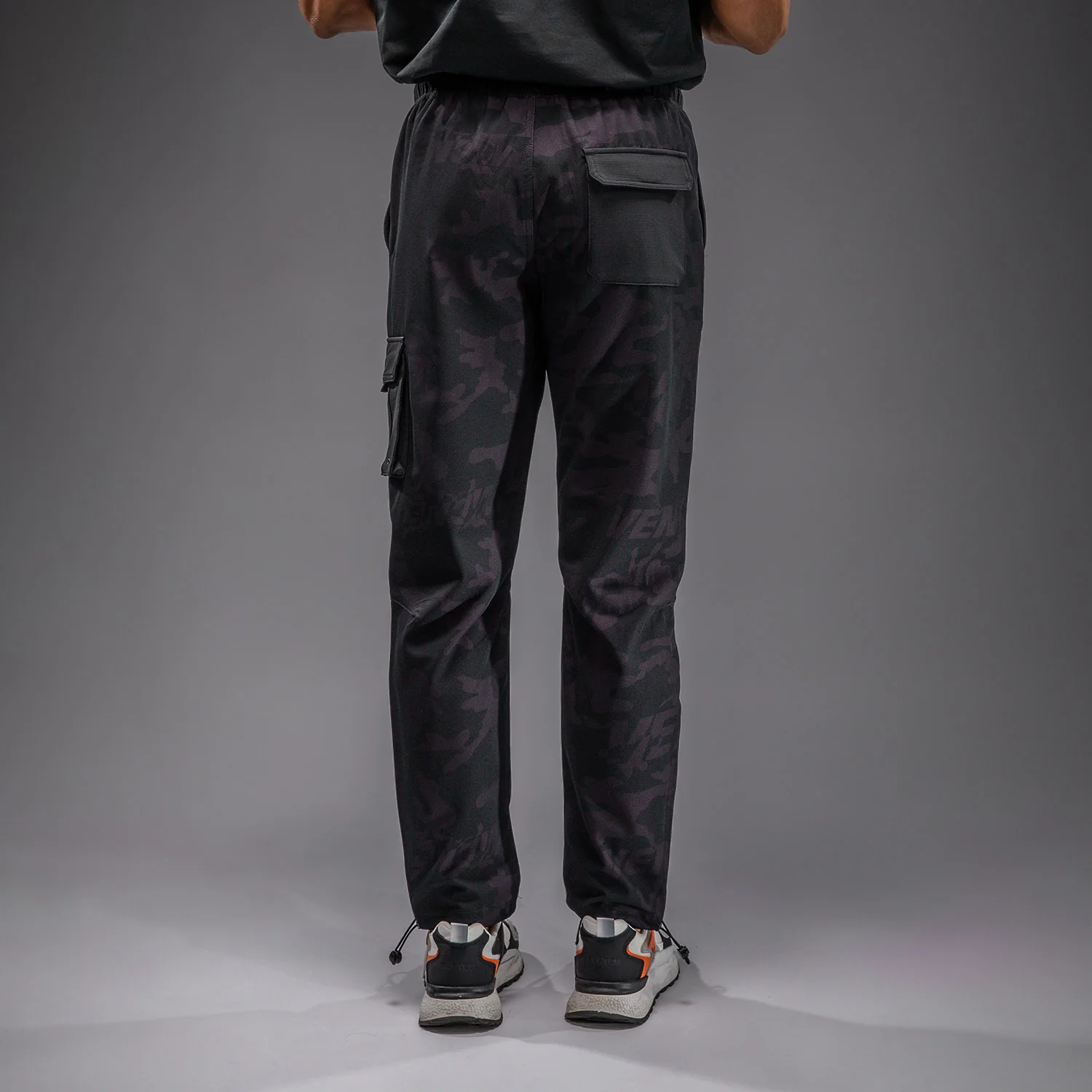 Venum Trooper Herren Trainingshose - Schwarz/Violett - Image 3