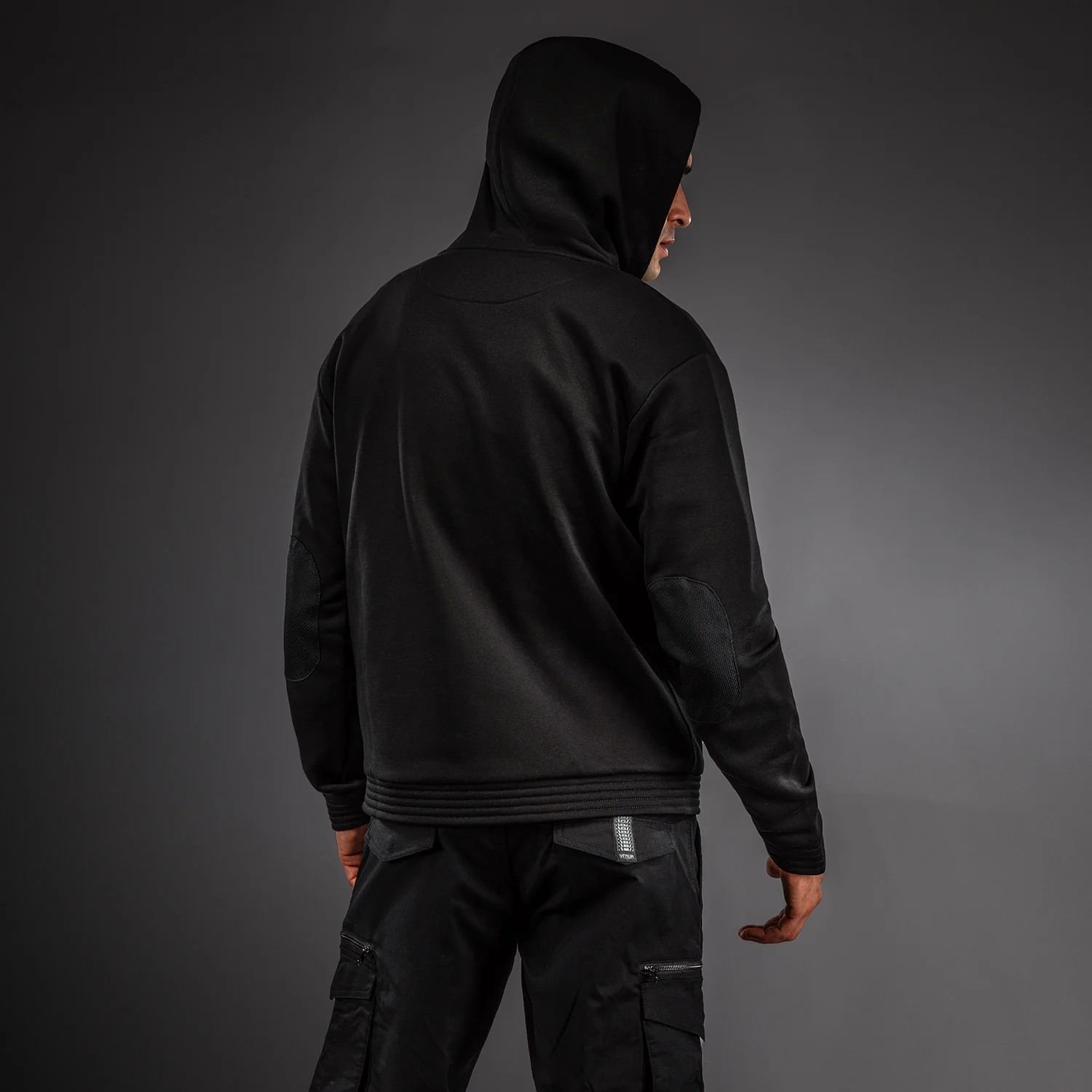 Venum Urban Gi Kapuzenpullover mit Reißverschluss – Schwarz - Image 3