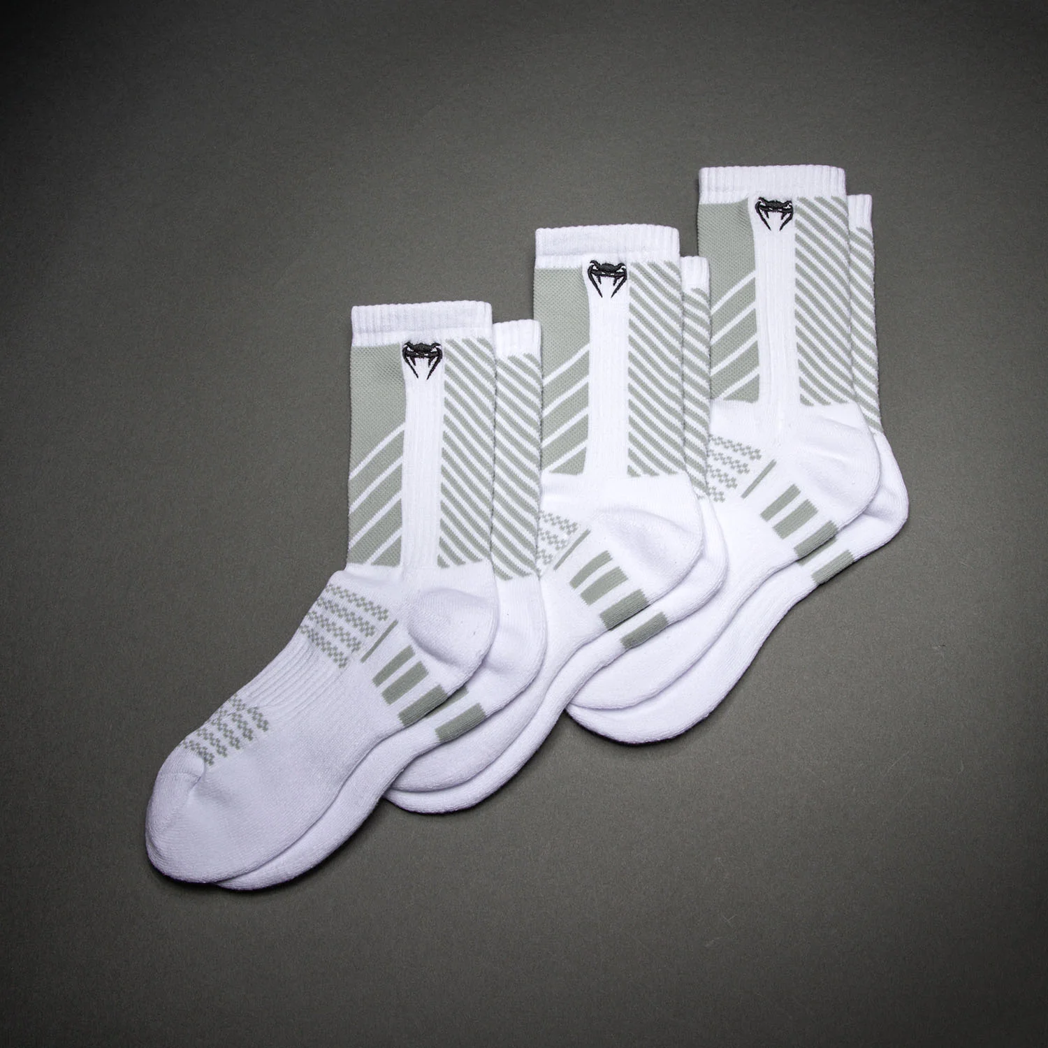 Venum Vector Crew-Socken 3er Pack - Weiß/Grau