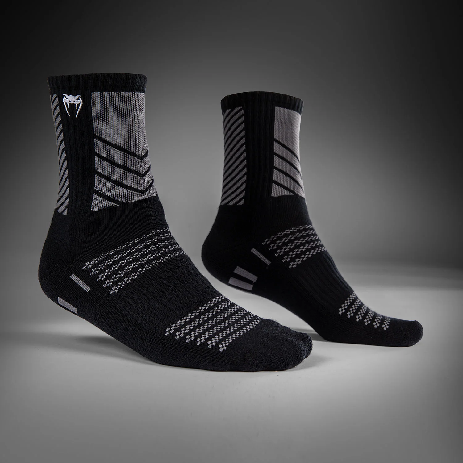 Venum Vector Crew-Socken - Schwarz/Grau - Image 2