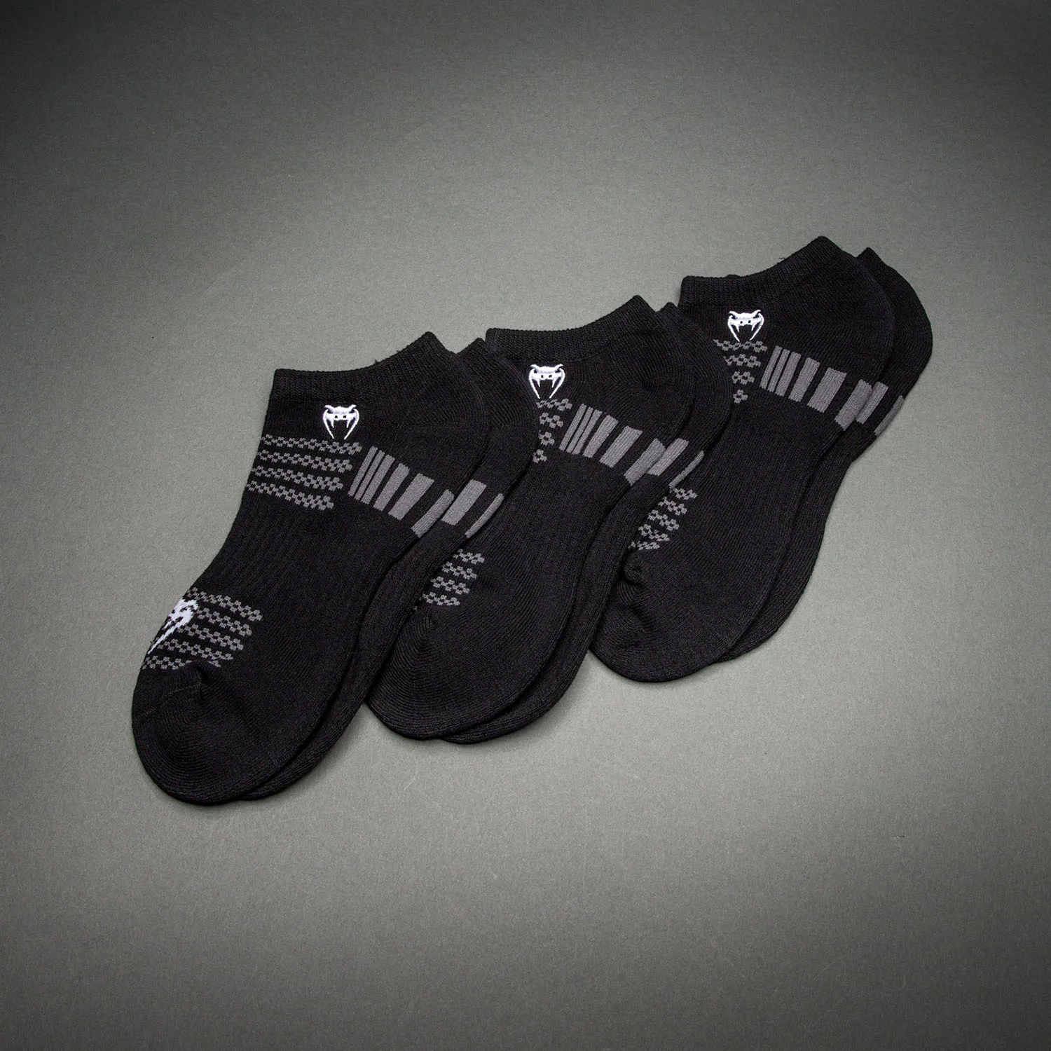 Venum Vector Invisible Socken 3er Pack - Schwarz/Grau