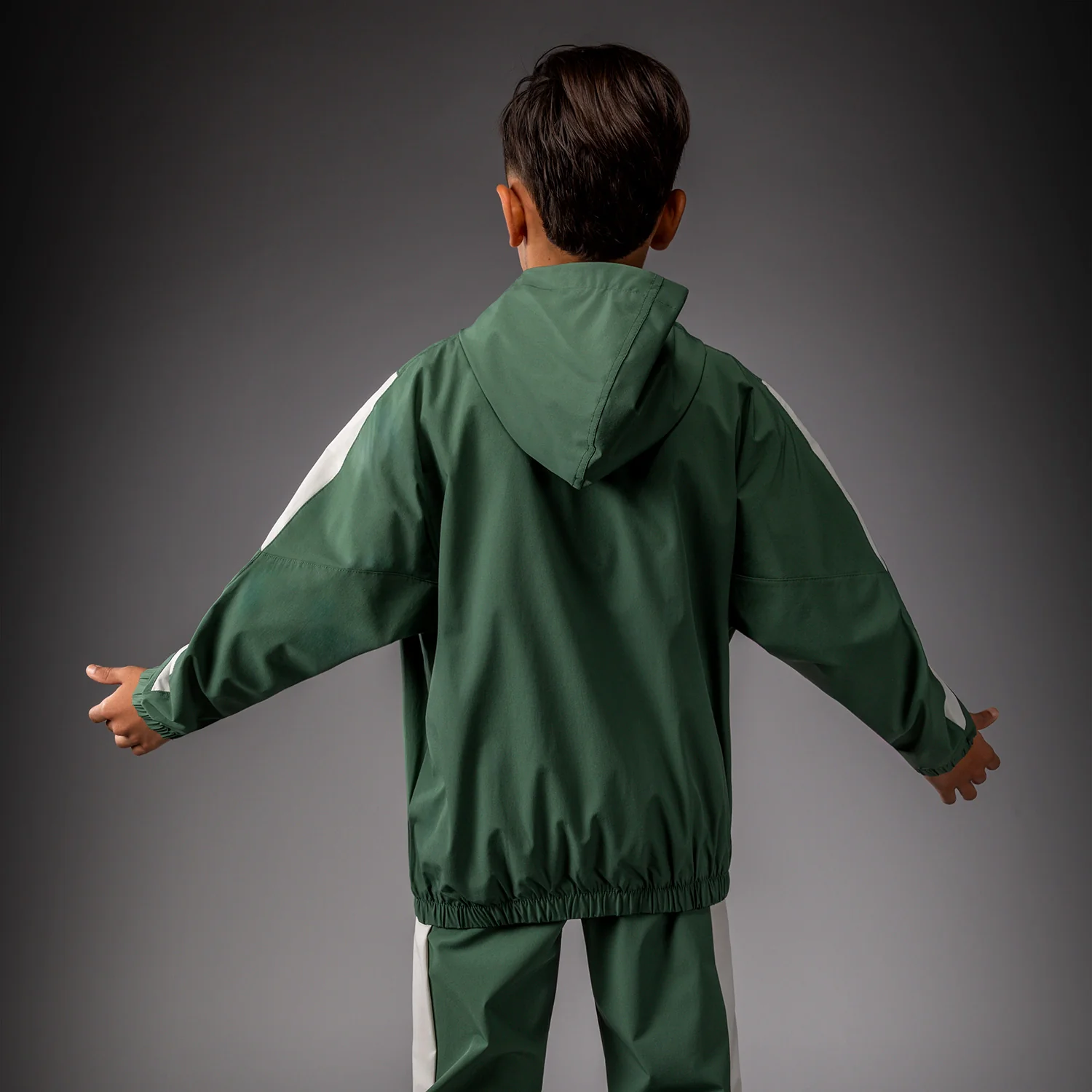 Venum Vectra Trackjacken für Kinder – Waldgrün/Off Weiß - Image 5