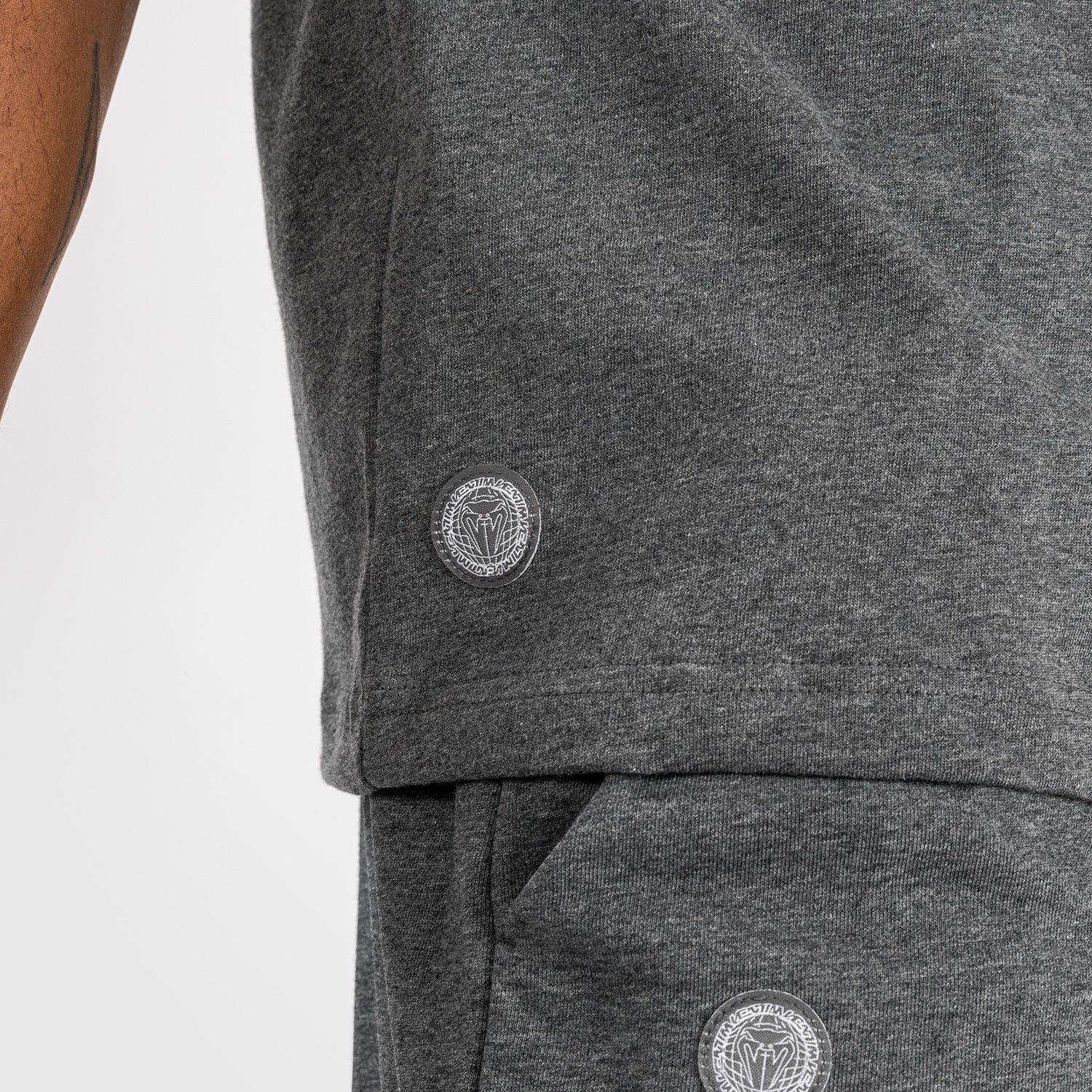 Venum Vortex XL Herren T-Shirt - Dunkelgrau Meliert - Image 6