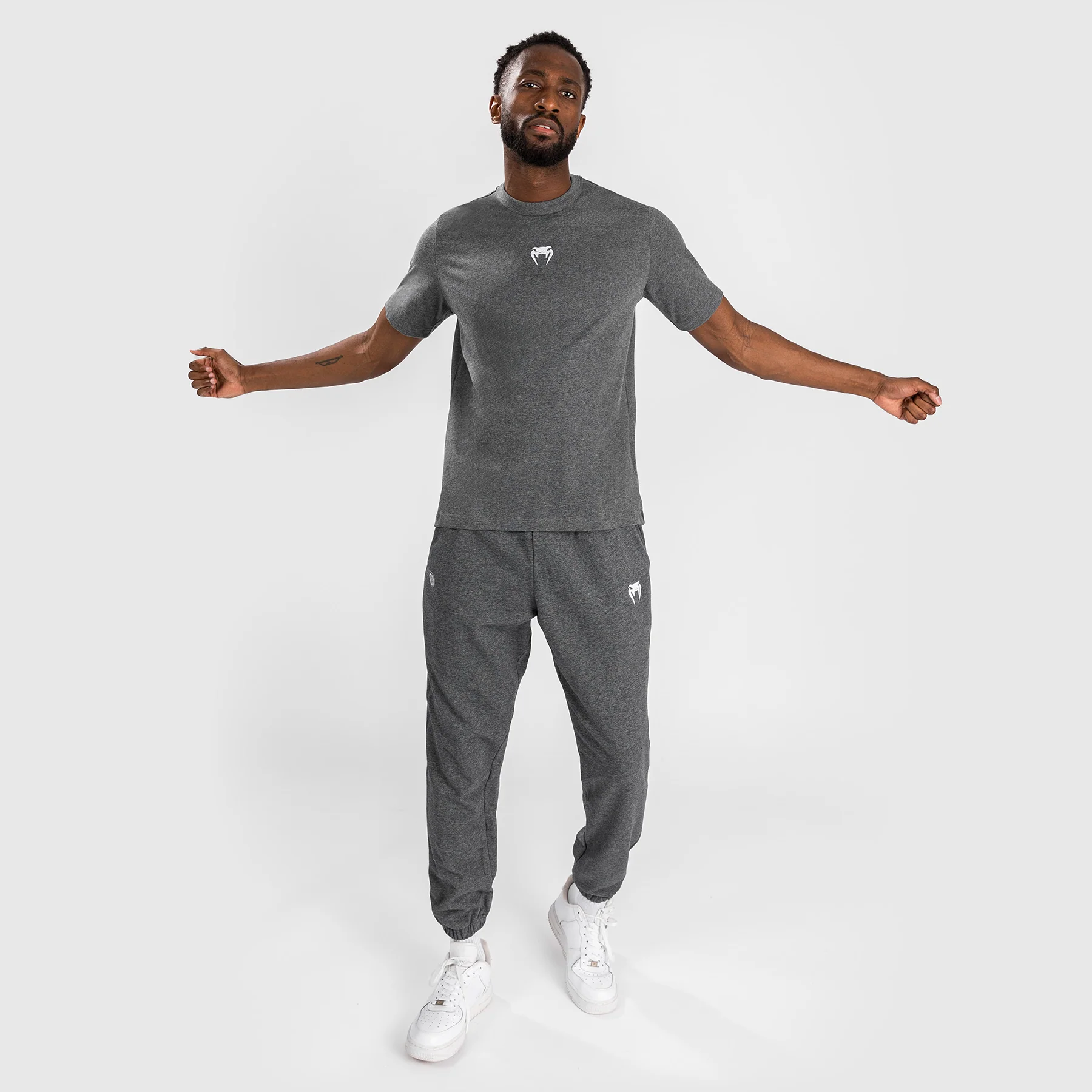 Venum Vortex XL Herren T-Shirt - Dunkelgrau Meliert - Image 7