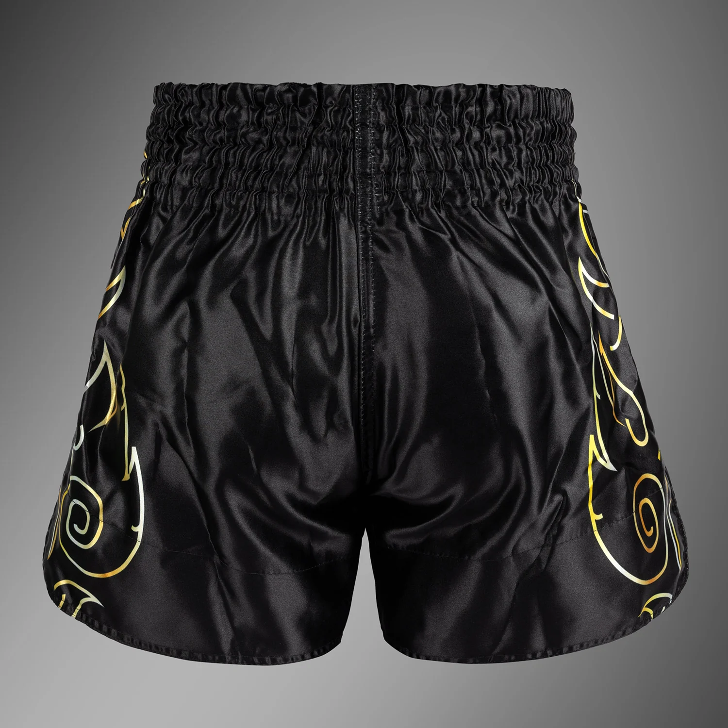 Venum VTC Flames Muay Thai Shorts - Schwarz/Gold - Image 4