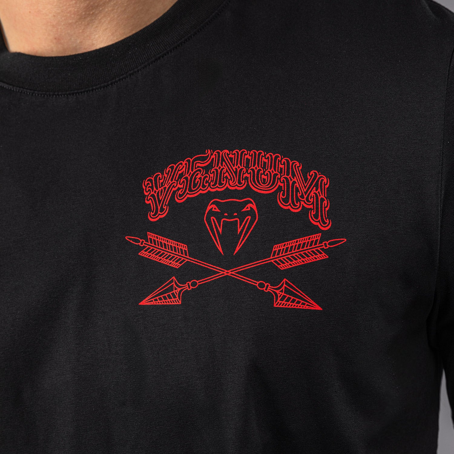 Venum Wolf Atak T-Shirt – Schwarz/Rot - Image 5