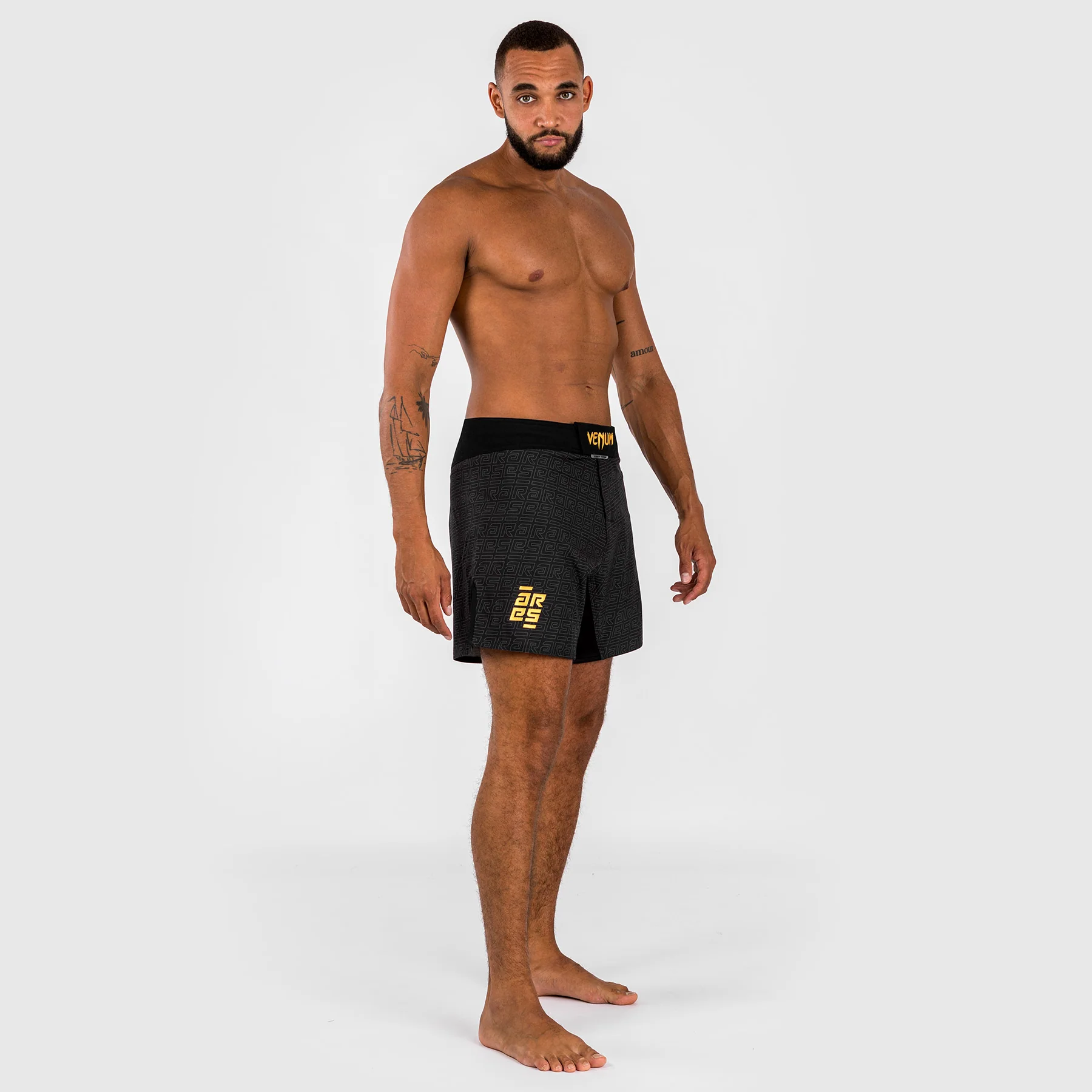 Venum x Ares Herren Kampfhosen - Schwarz/Gold - Image 3
