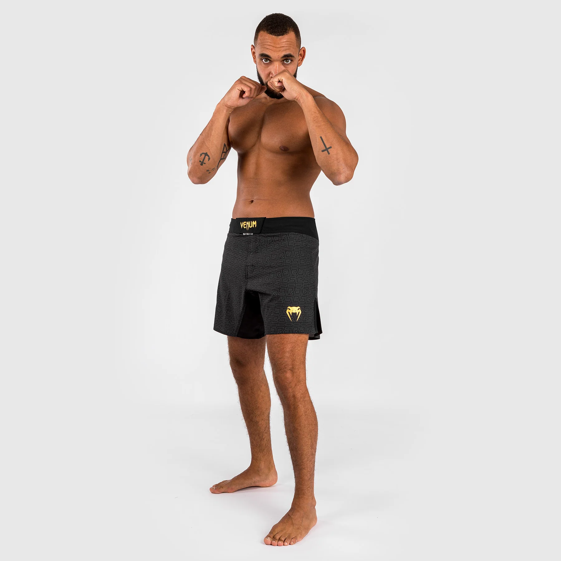 Venum x Ares Herren Kampfhosen - Schwarz/Gold - Image 5