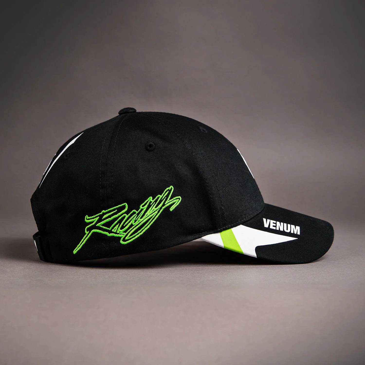 Venum x Bud Racing Kappe - Schwarz/Weiß/Limettengrün - Image 2